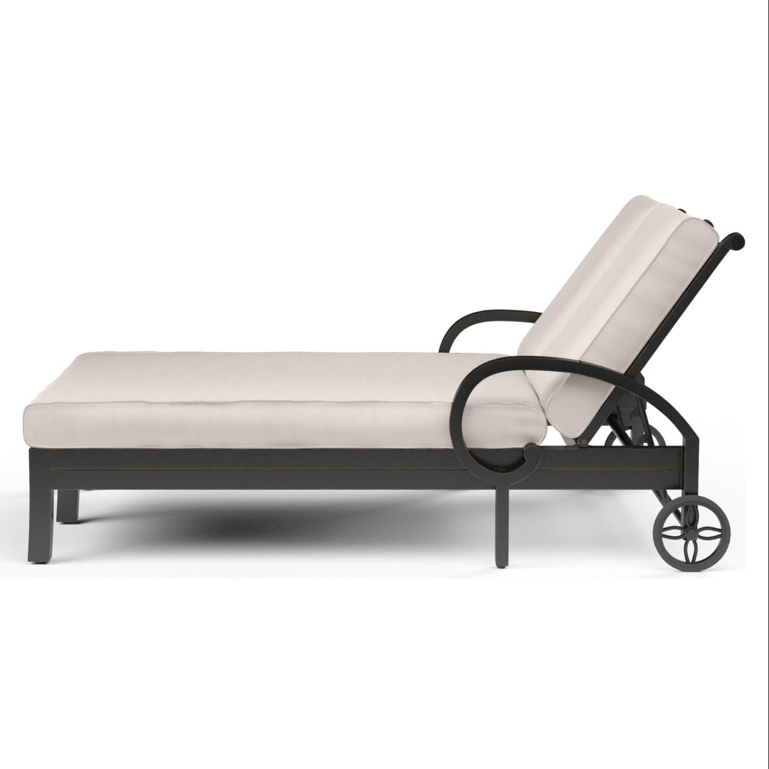 Sunset West Monterey Canvas Natural w/Self Welt Double Outdoor Chaise