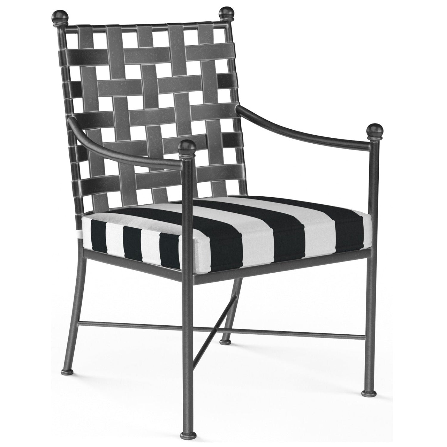 Sunset West Provence Cabana Classic w/Self Welt Outdoor Dining Chair Set of 2