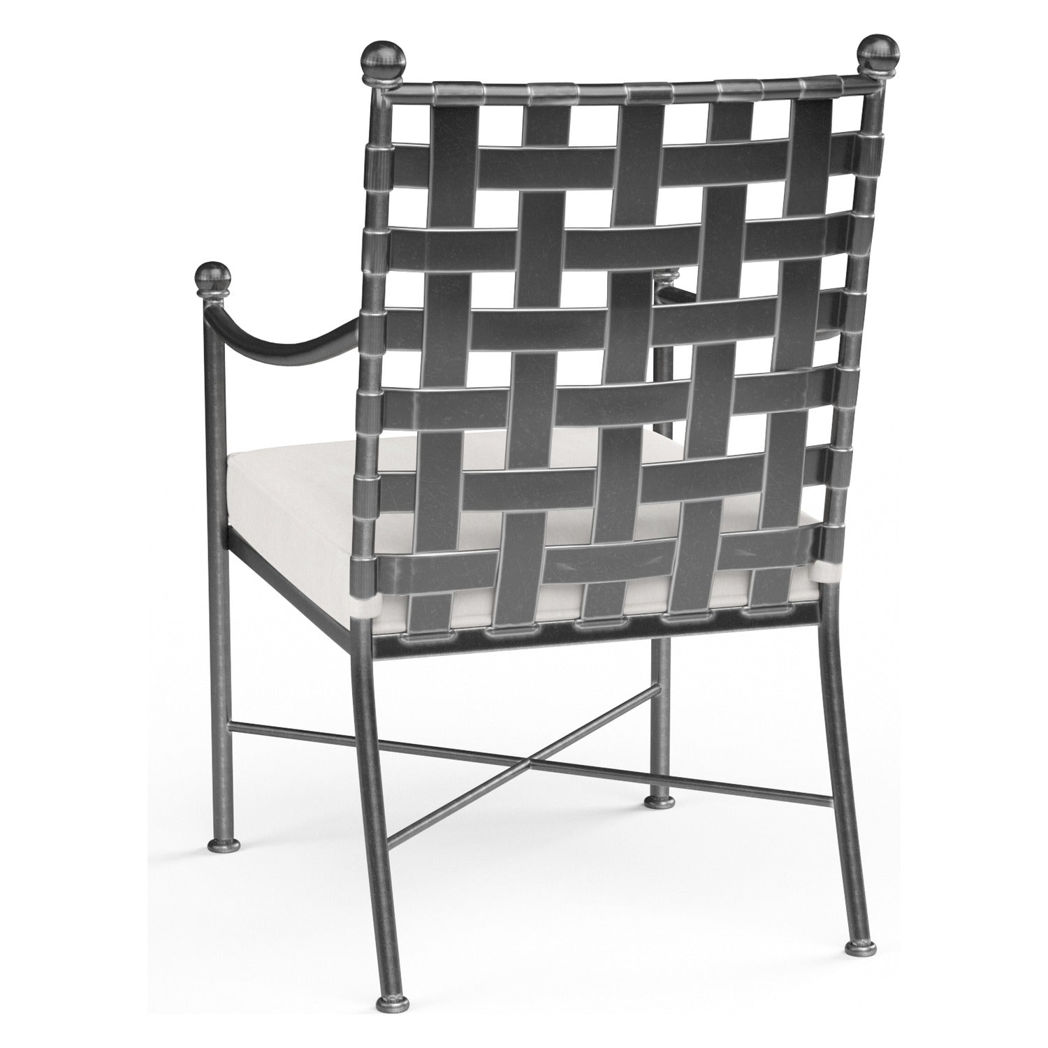 Sunset West Provence Canvas Flax w/Self Welt Outdoor Dining Chair Set of 2