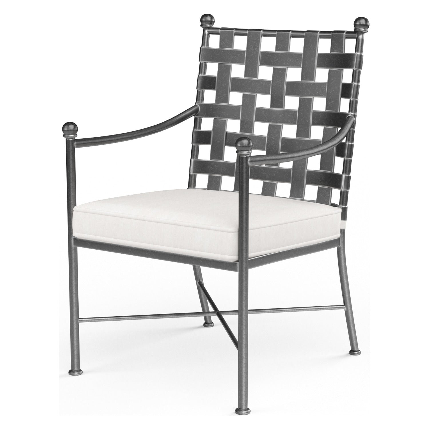 Sunset West Provence Canvas Flax w/Self Welt Outdoor Dining Chair Set of 2