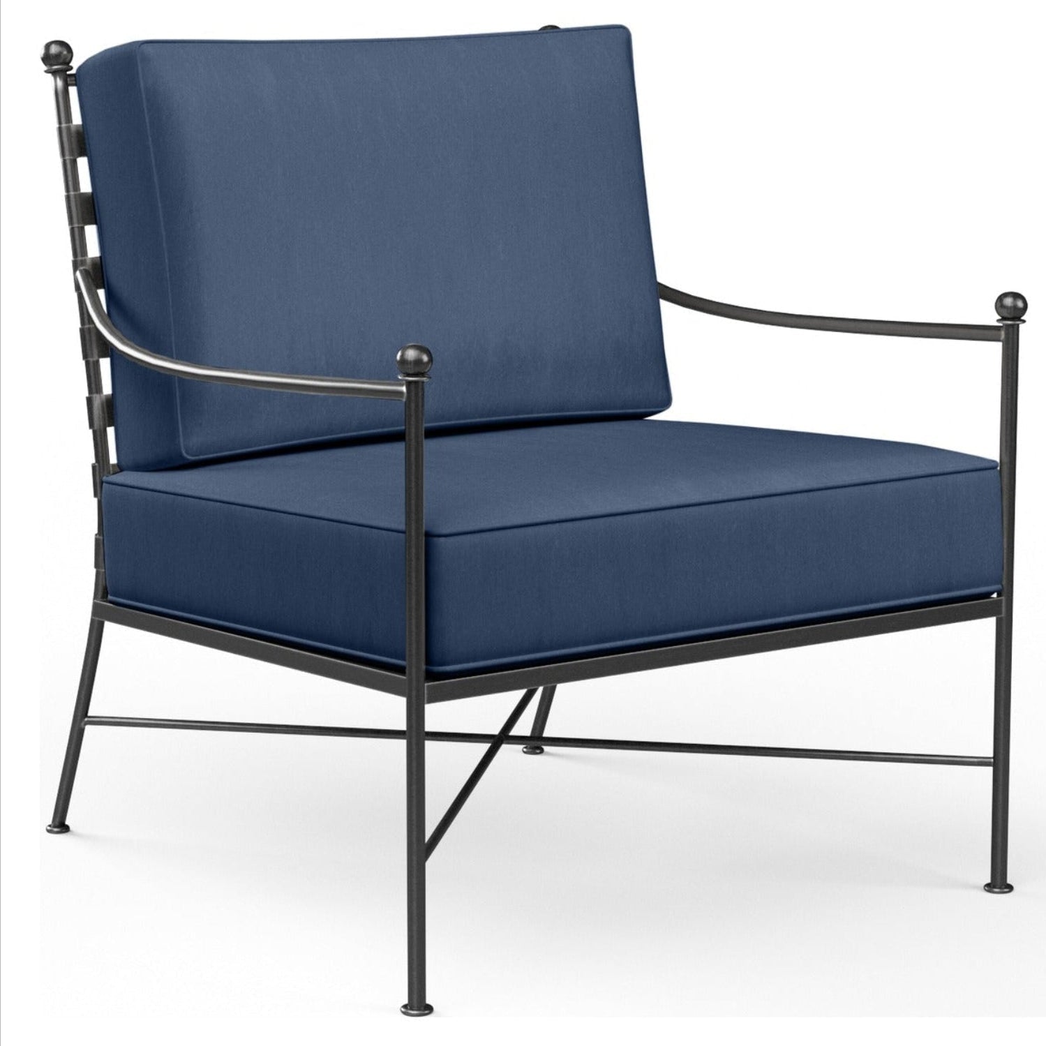 Sunset West Provence Spectrum Indigo w/Self Welt Outdoor Club Chair