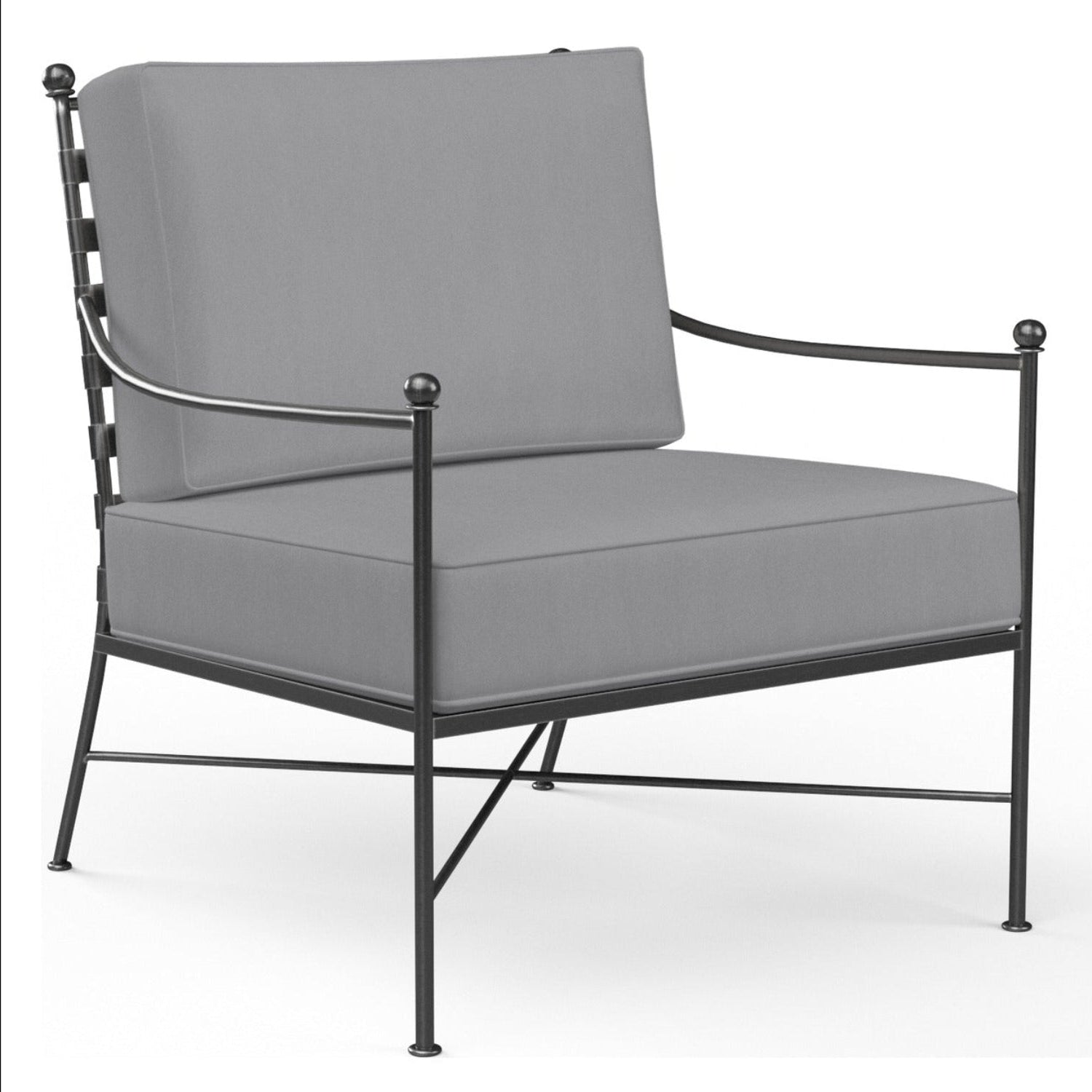 Sunset West Provence Canvas Granite w/Self Welt Outdoor Club Chair