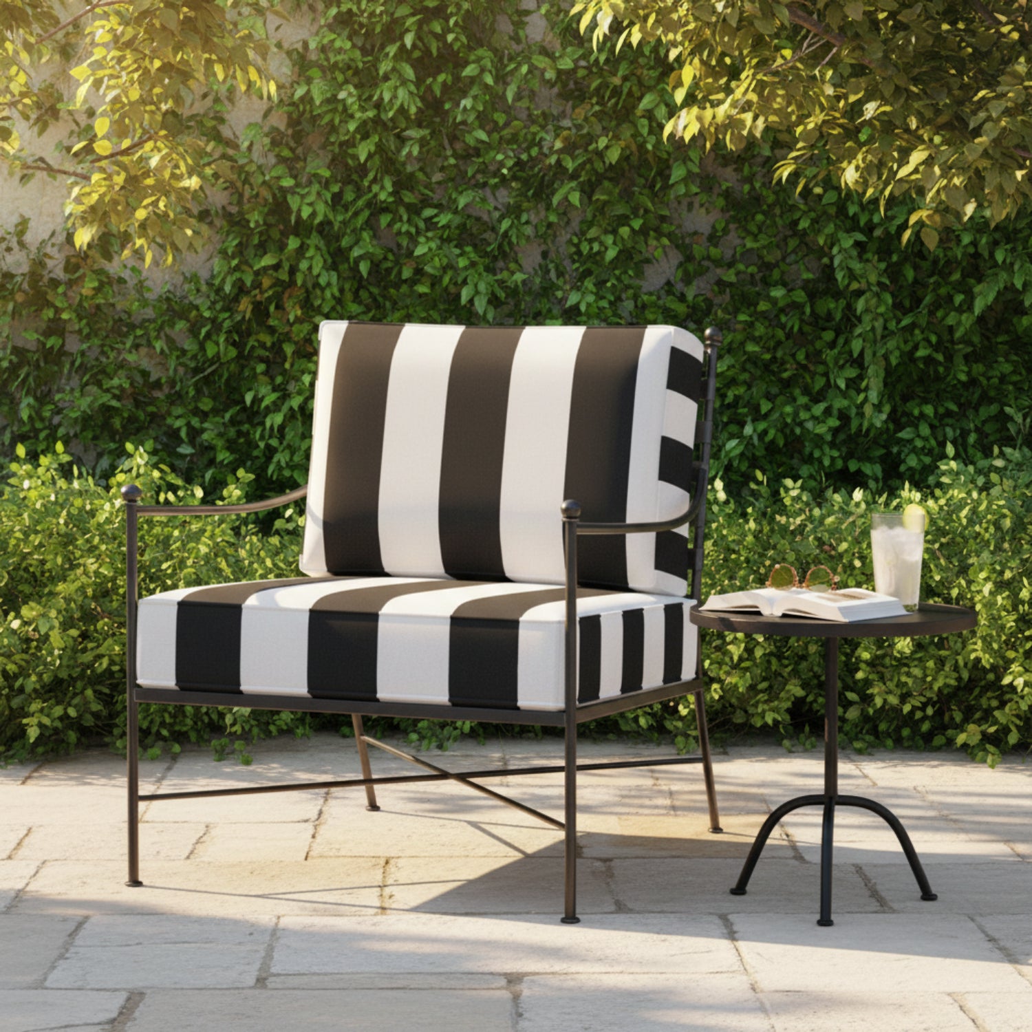 Sunset West Provence Cabana Classic w/Self Welt Outdoor Club Chair