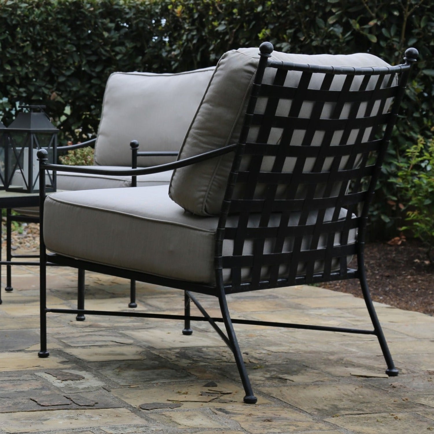 Sunset West Provence Canvas Flax w/Self Welt Outdoor Club Chair