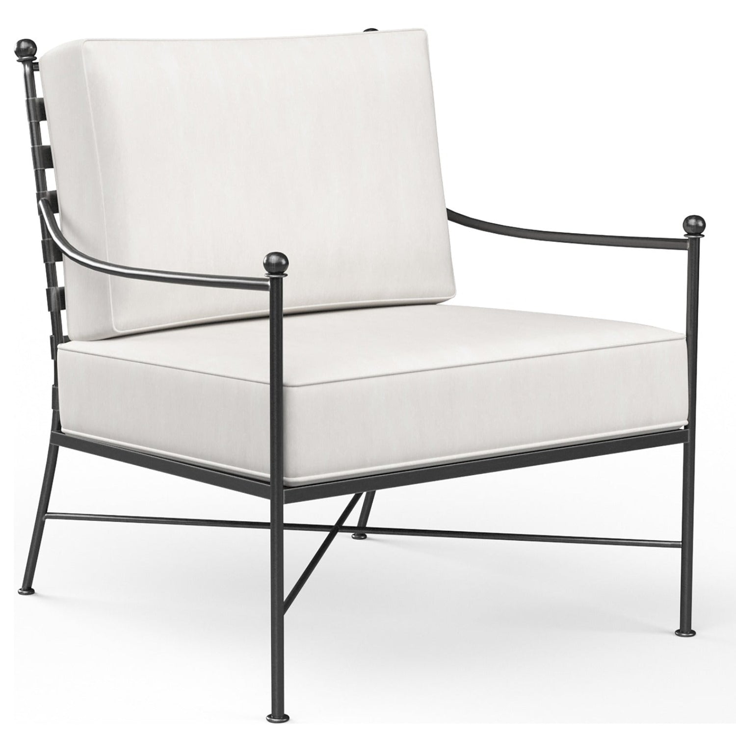 Sunset West Provence Canvas Flax w/Self Welt Outdoor Club Chair