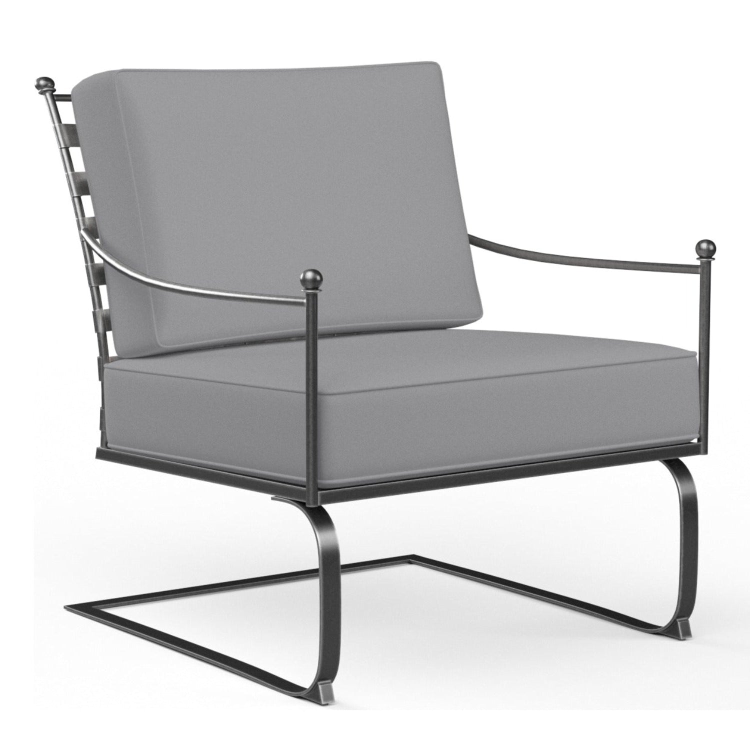 Sunset West Provence Canvas Granite w/Self Welt Club Outdoor Rocker