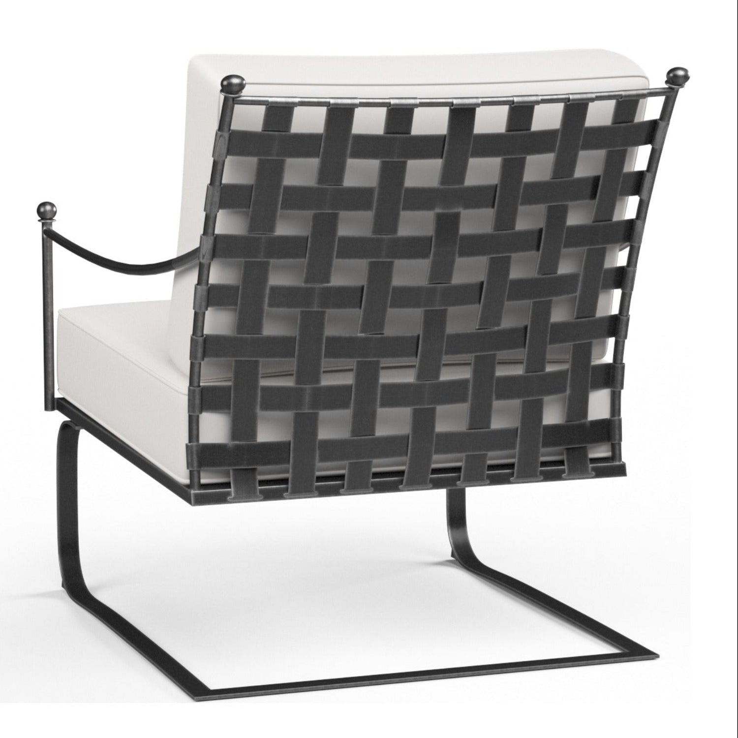 Sunset West Provence Canvas Flax w/Self Welt Club Outdoor Rocker