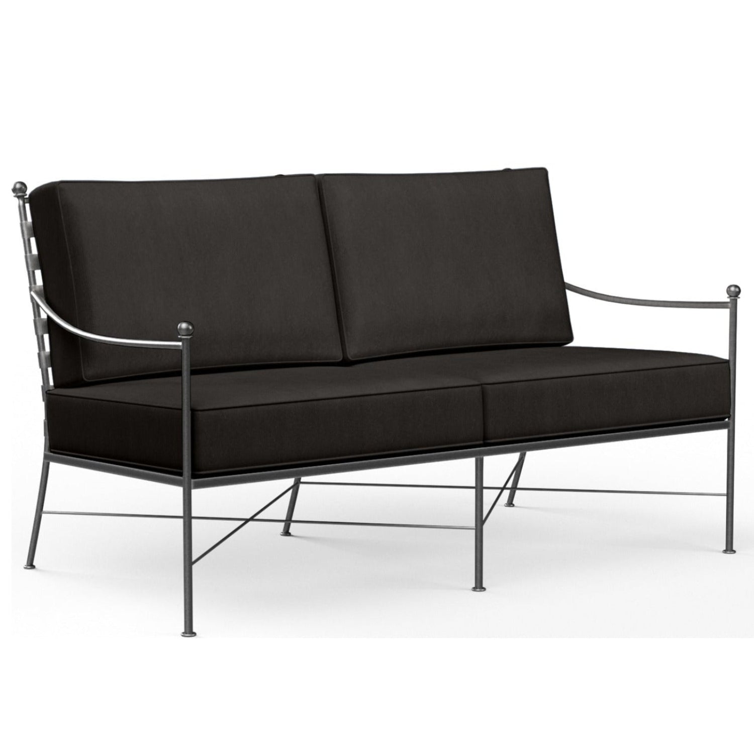 Sunset West Provence Spectrum Carbon w/Self Welt Outdoor Loveseat