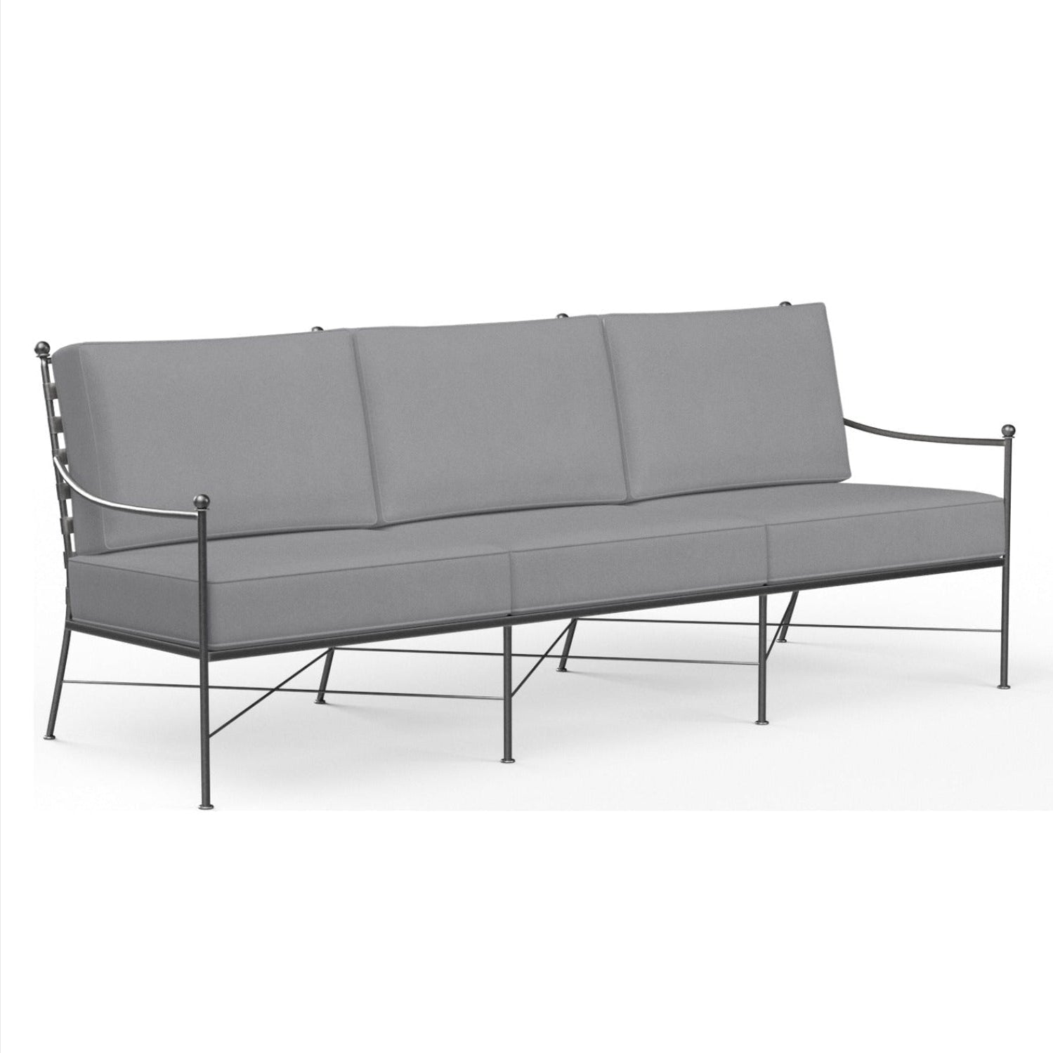 Sunset West Provence Canvas Granite w/Self Welt Outdoor Sofa