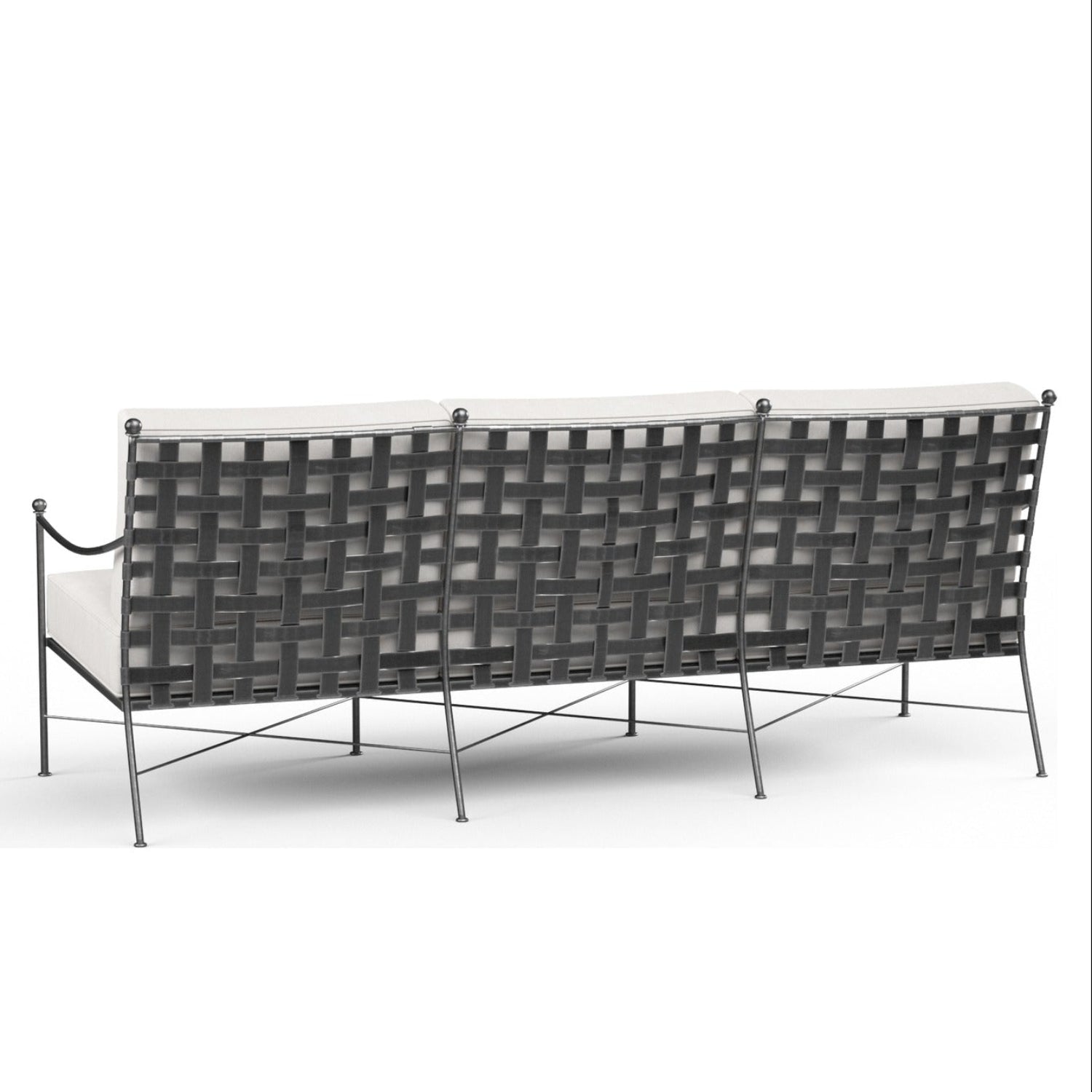 Sunset West Provence Canvas Flax w/Self Welt Outdoor Sofa