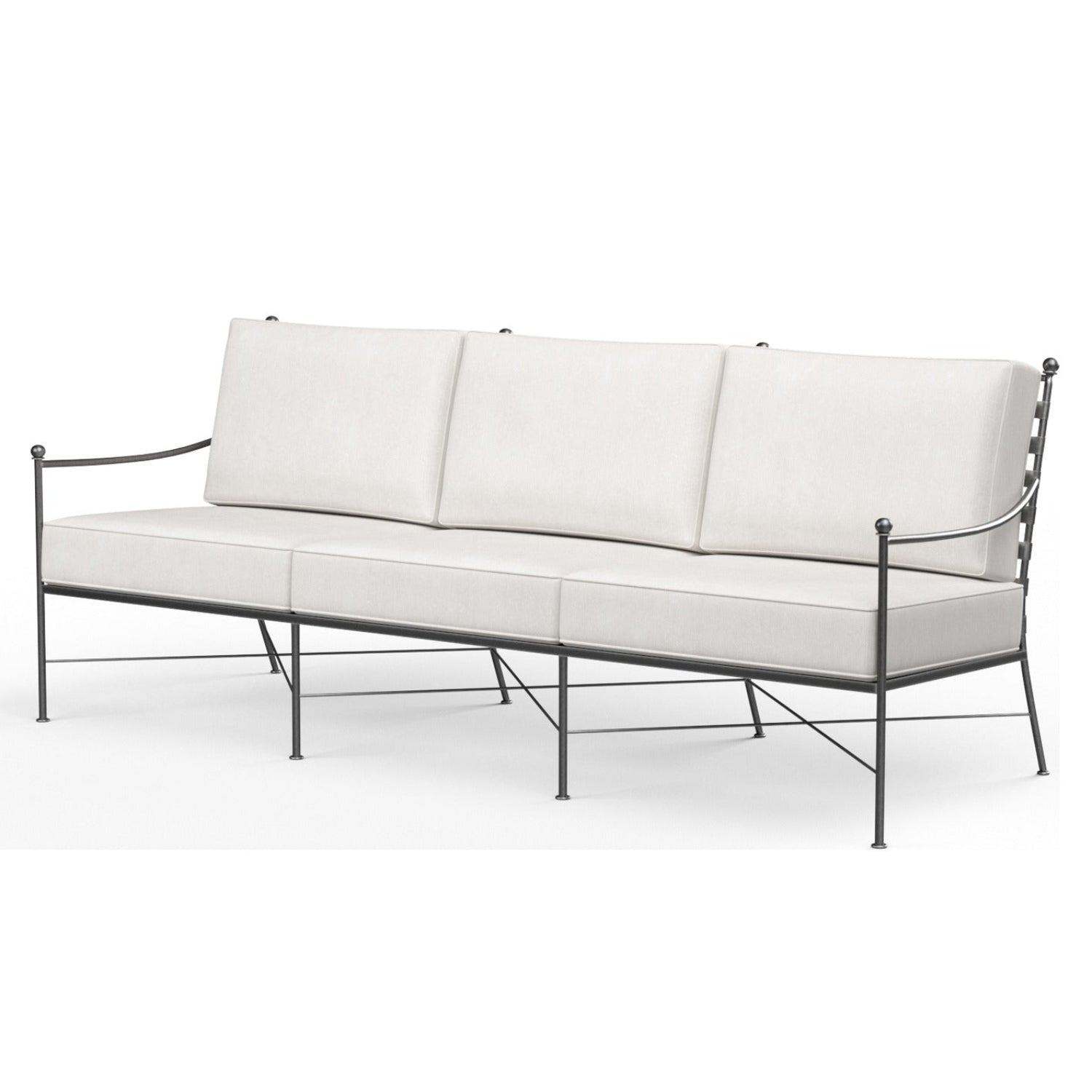 Sunset West Provence Canvas Flax w/Self Welt Outdoor Sofa