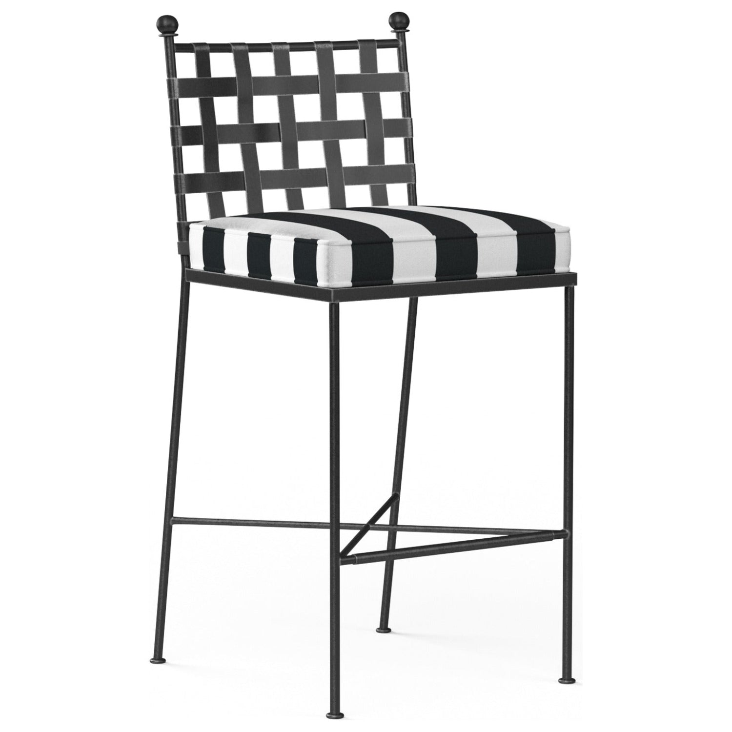 Sunset West Provence Cabana Classic w/Self Welt Outdoor Barstool Set of 2