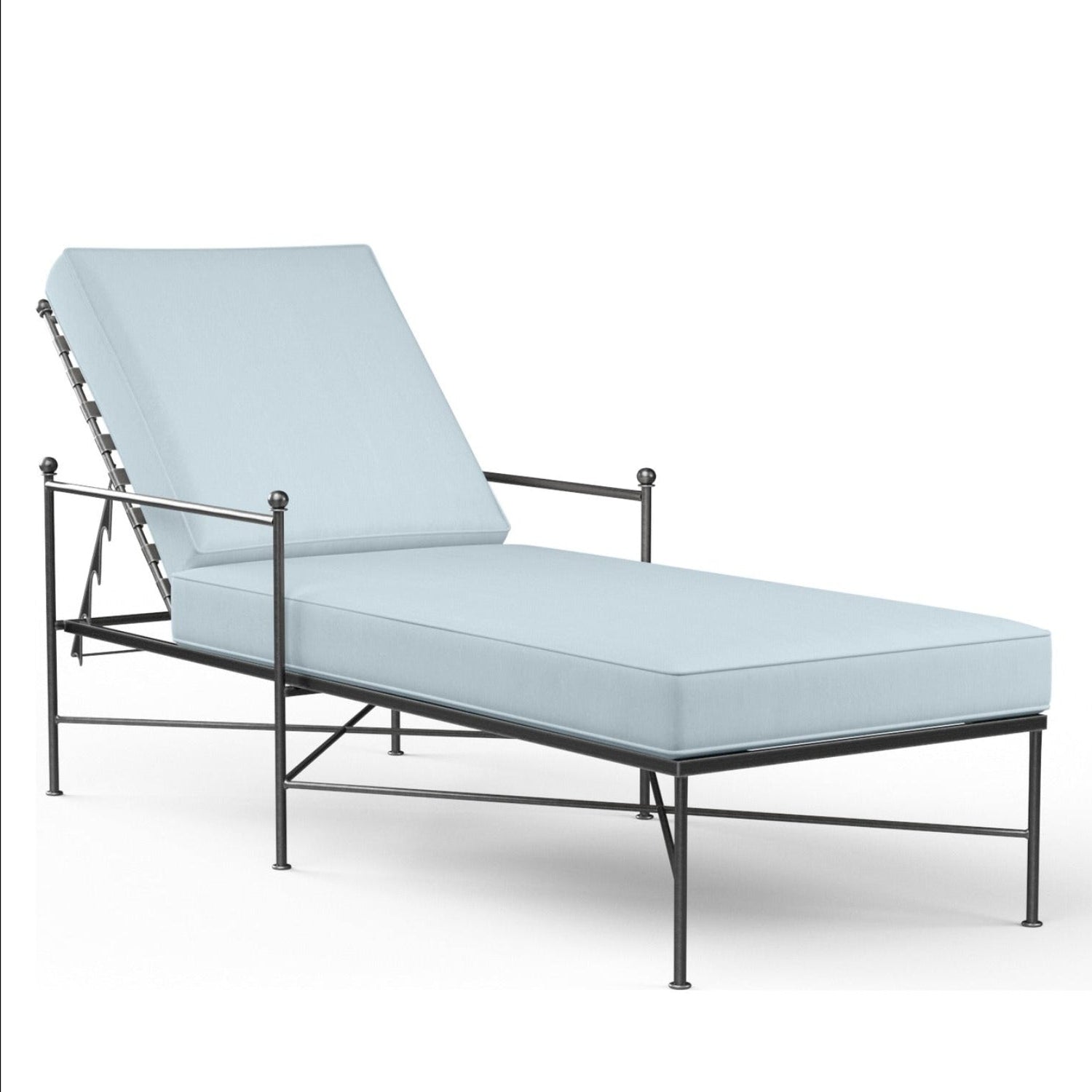 Sunset West Provence Canvas Skyline w/Self Welt Outdoor Chaise Lounge