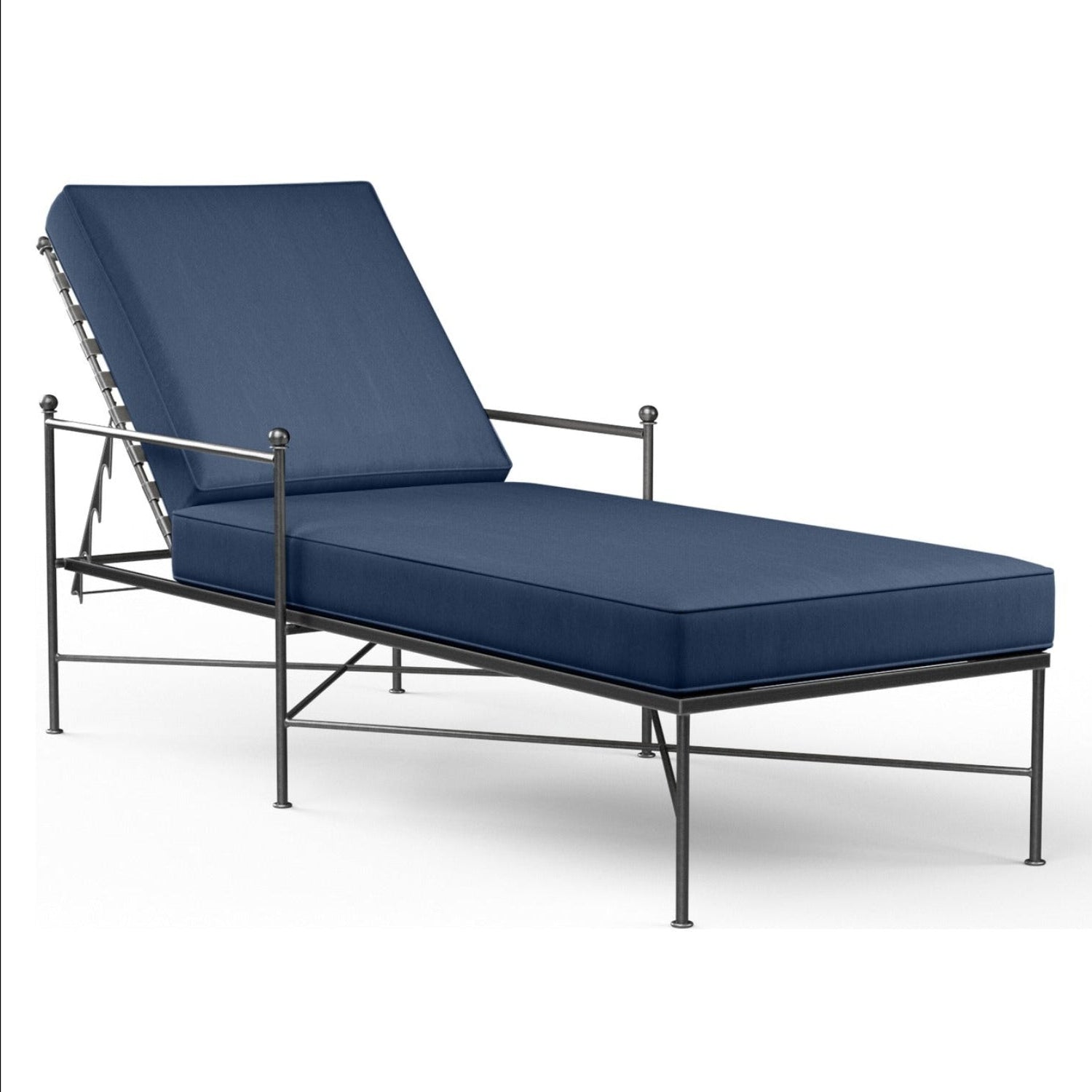 Sunset West Provence Spectrum Indigo w/Self Welt Outdoor Chaise Lounge