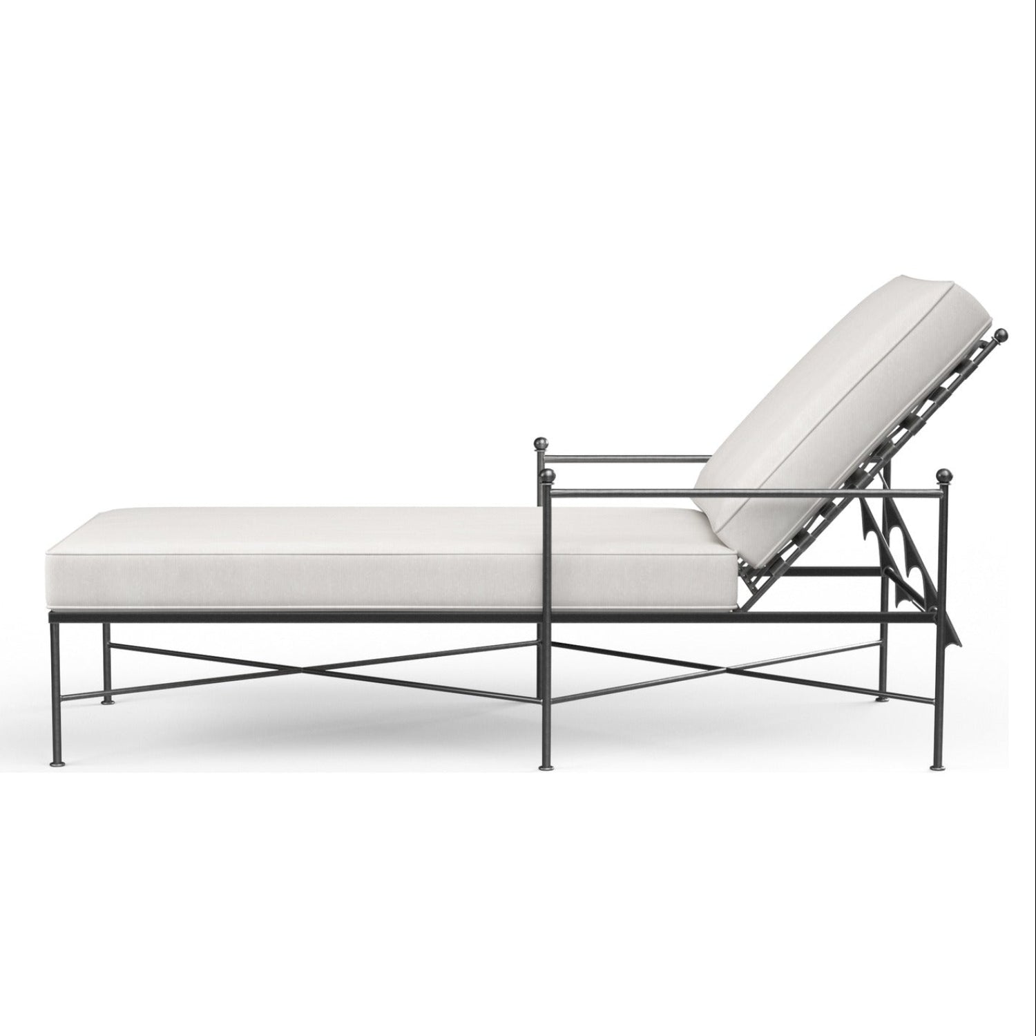 Sunset West Provence Canvas Flax w/Self Welt Outdoor Chaise Lounge