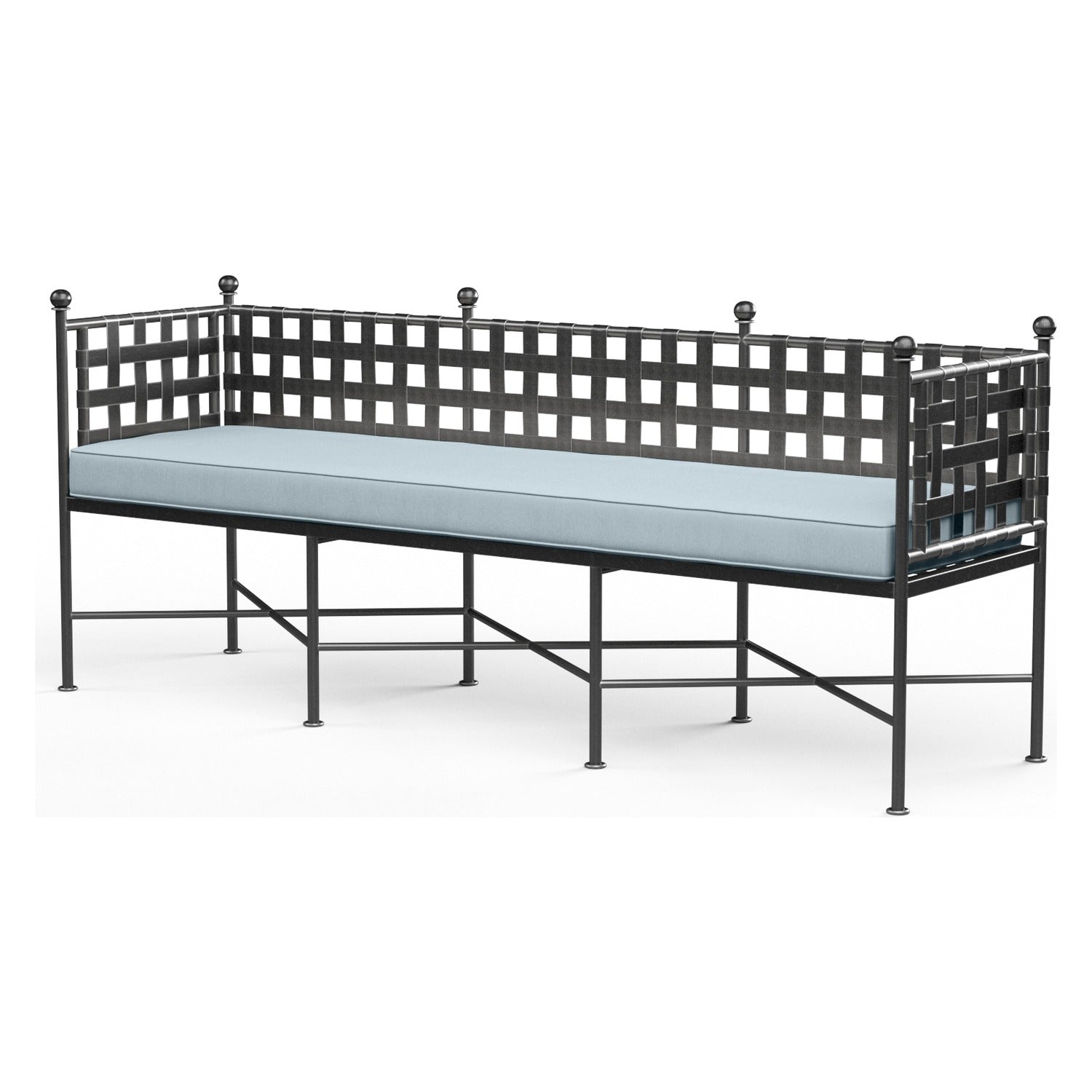 Sunset West Provence Canvas Skyline w/Self Welt Garden Outdoor Bench
