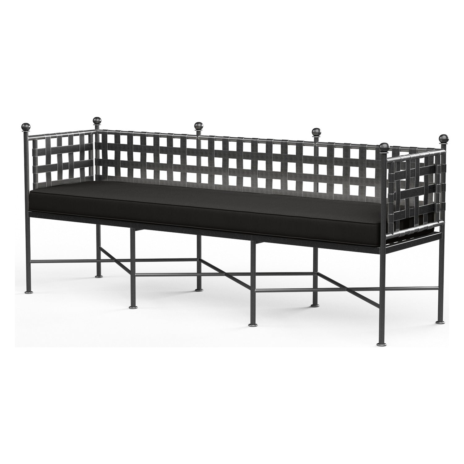 Sunset West Provence Spectrum Carbon w/Self Welt Garden Outdoor Bench