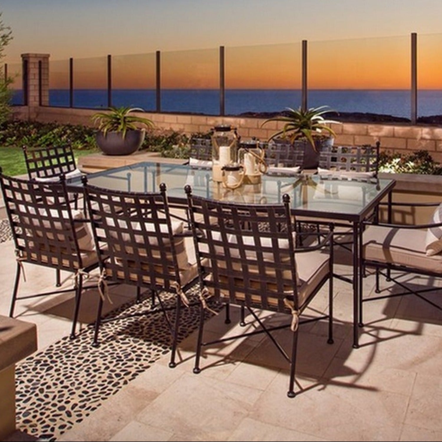 Sunset West Provence 84in Outdoor Dining Table