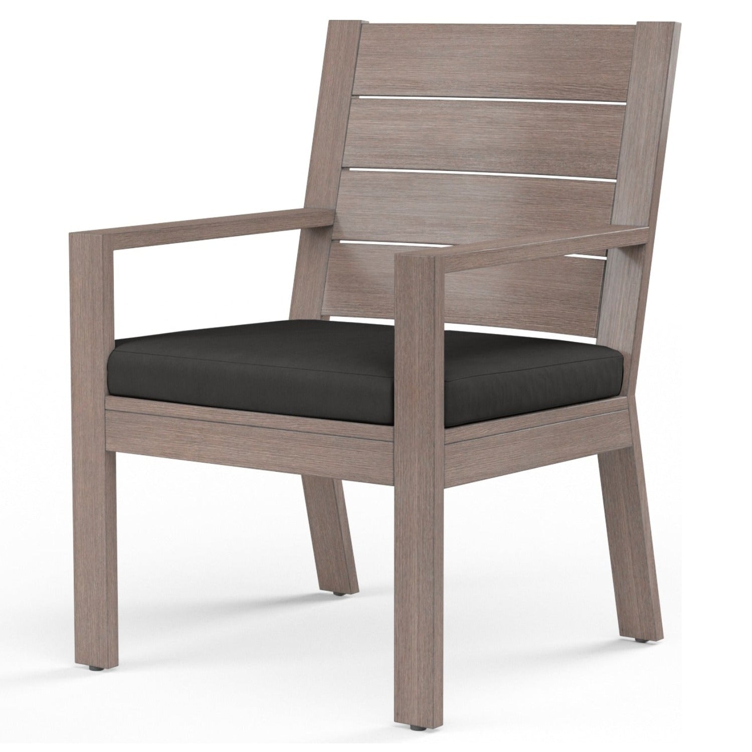 Sunset West Laguna Spectrum Carbon Outdoor Dining Chair Set of 2