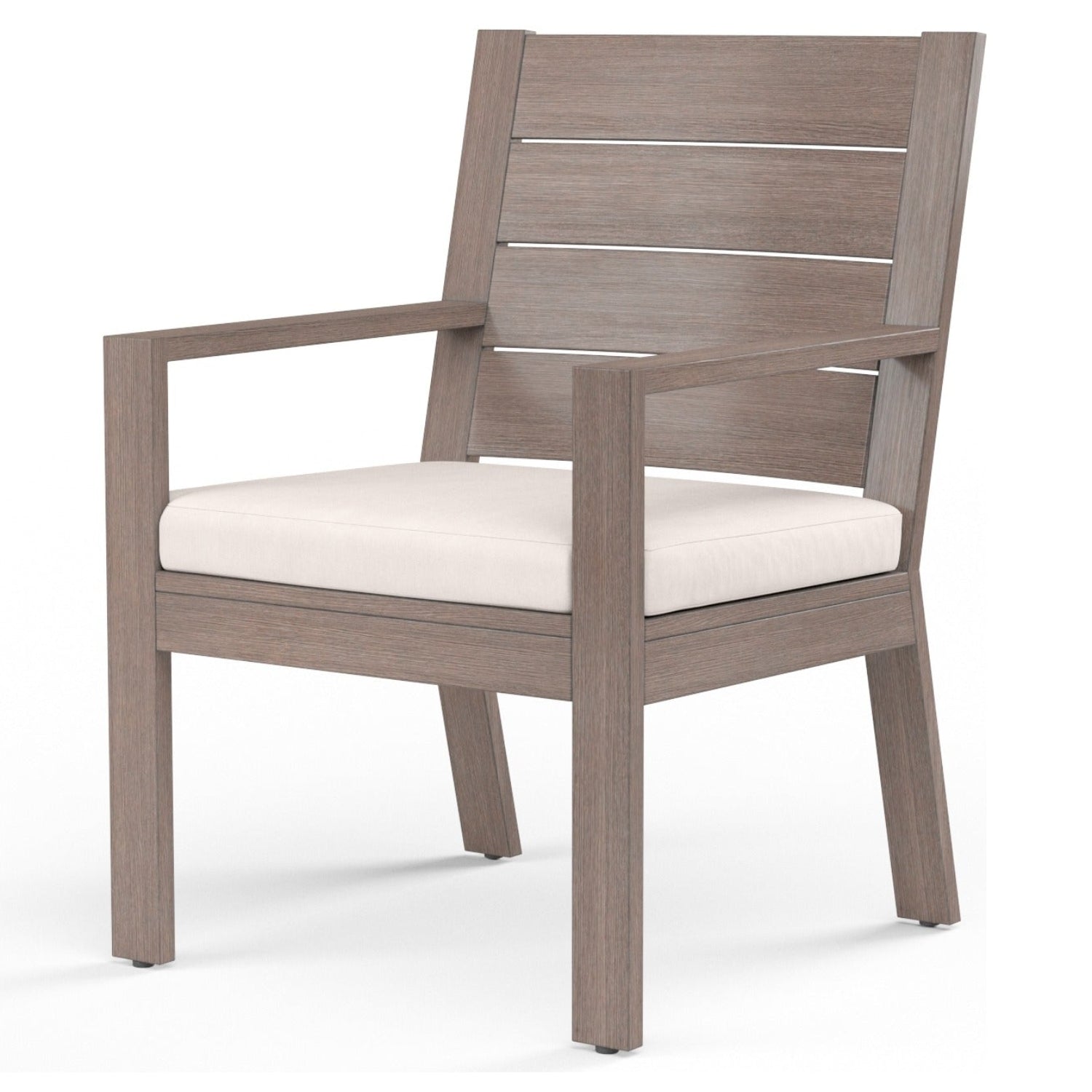 Sunset West Laguna Canvas Natural Outdoor Dining Chair Set of 2