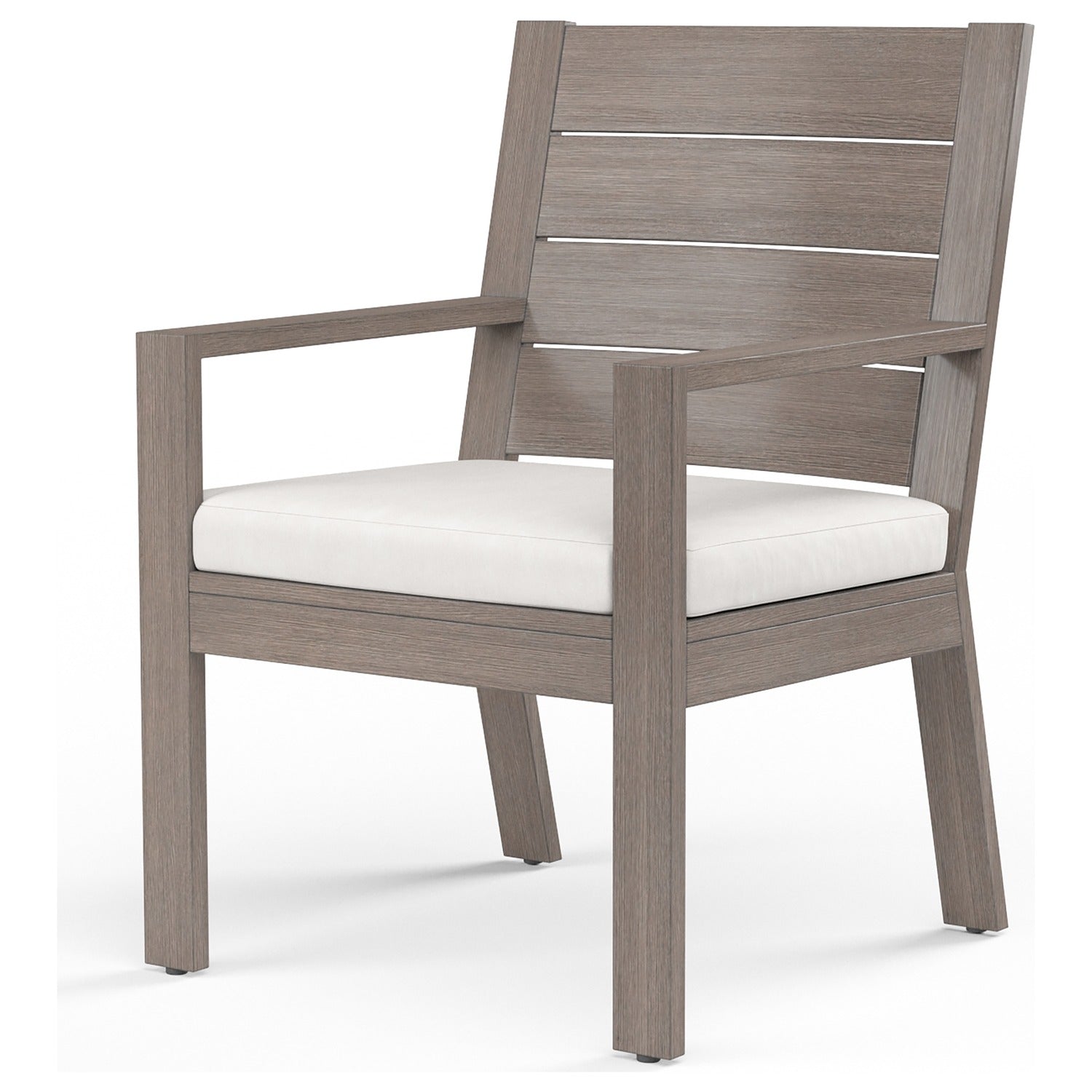 Sunset West Laguna Canvas Flax Outdoor Dining Chair Set of 2