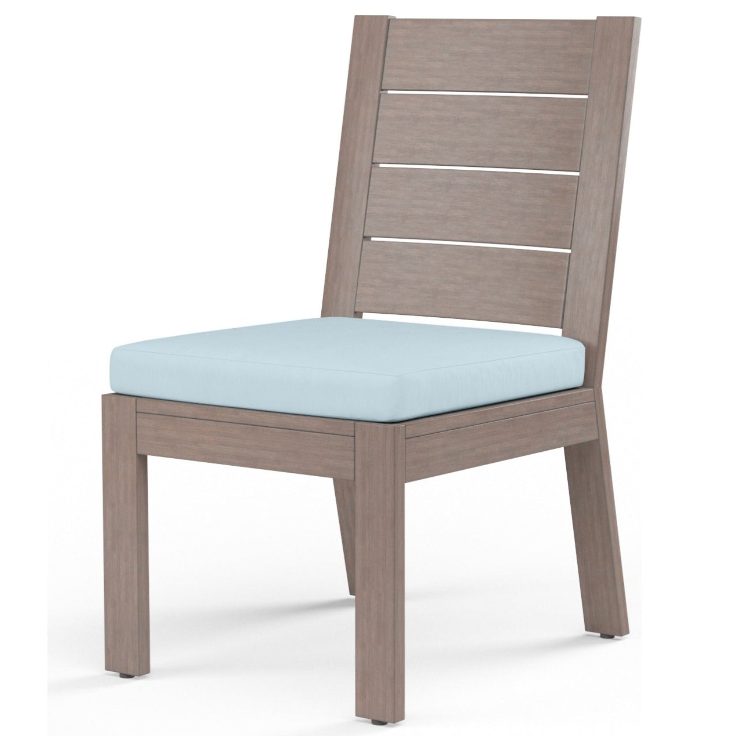 Sunset West Laguna Canvas Skyline Outdoor Armless Dining Chair Set of 2
