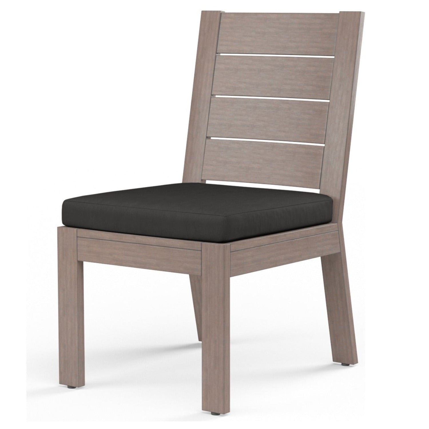Sunset West Laguna Spectrum Carbon Outdoor Armless Dining Chair Set of 2