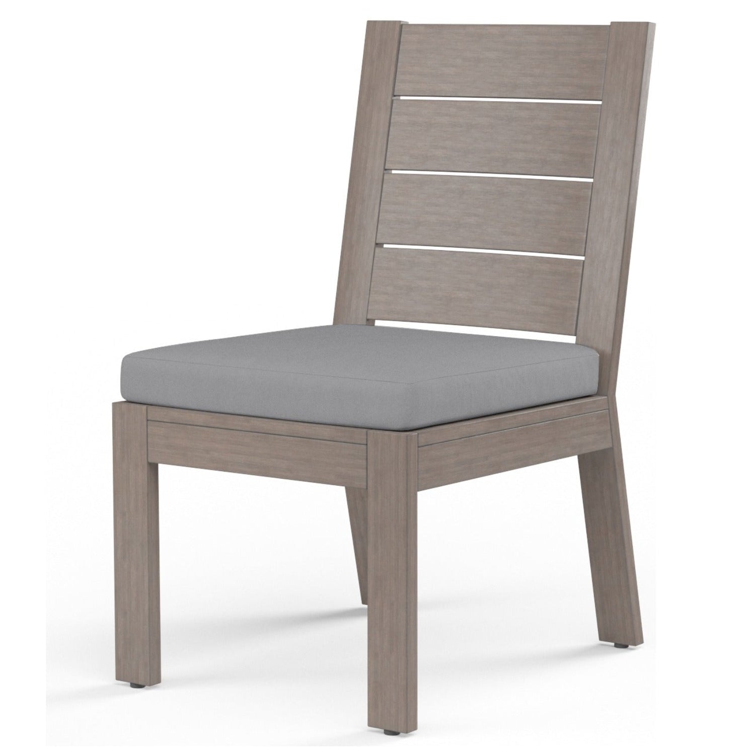 Sunset West Laguna Canvas Granite Outdoor Armless Dining Chair Set of 2