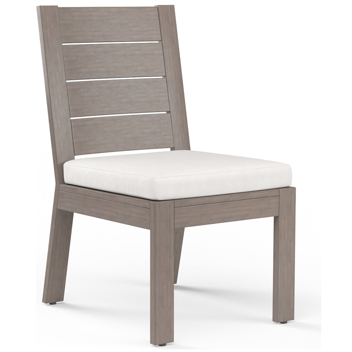 Sunset West Laguna Canvas Flax Outdoor Armless Dining Chair Set of 2