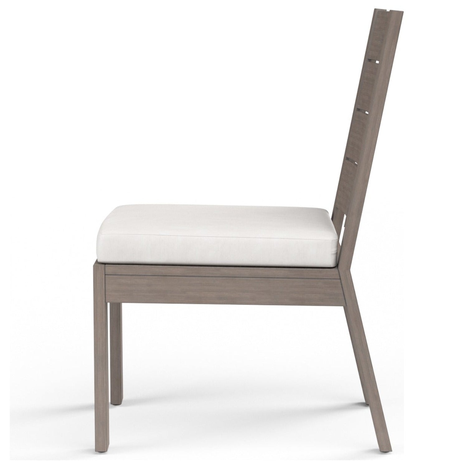 Sunset West Laguna Canvas Flax Outdoor Armless Dining Chair Set of 2
