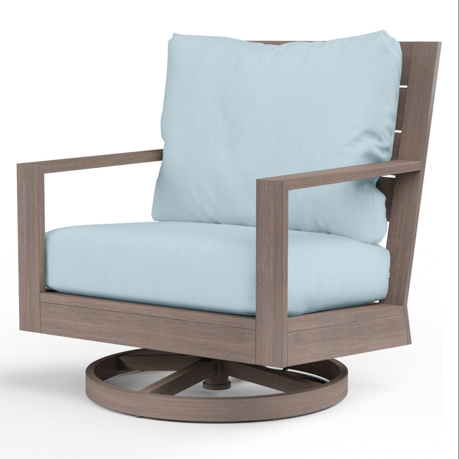 Sunset West Laguna Canvas Skyline Outdoor Swivel Club Rocker