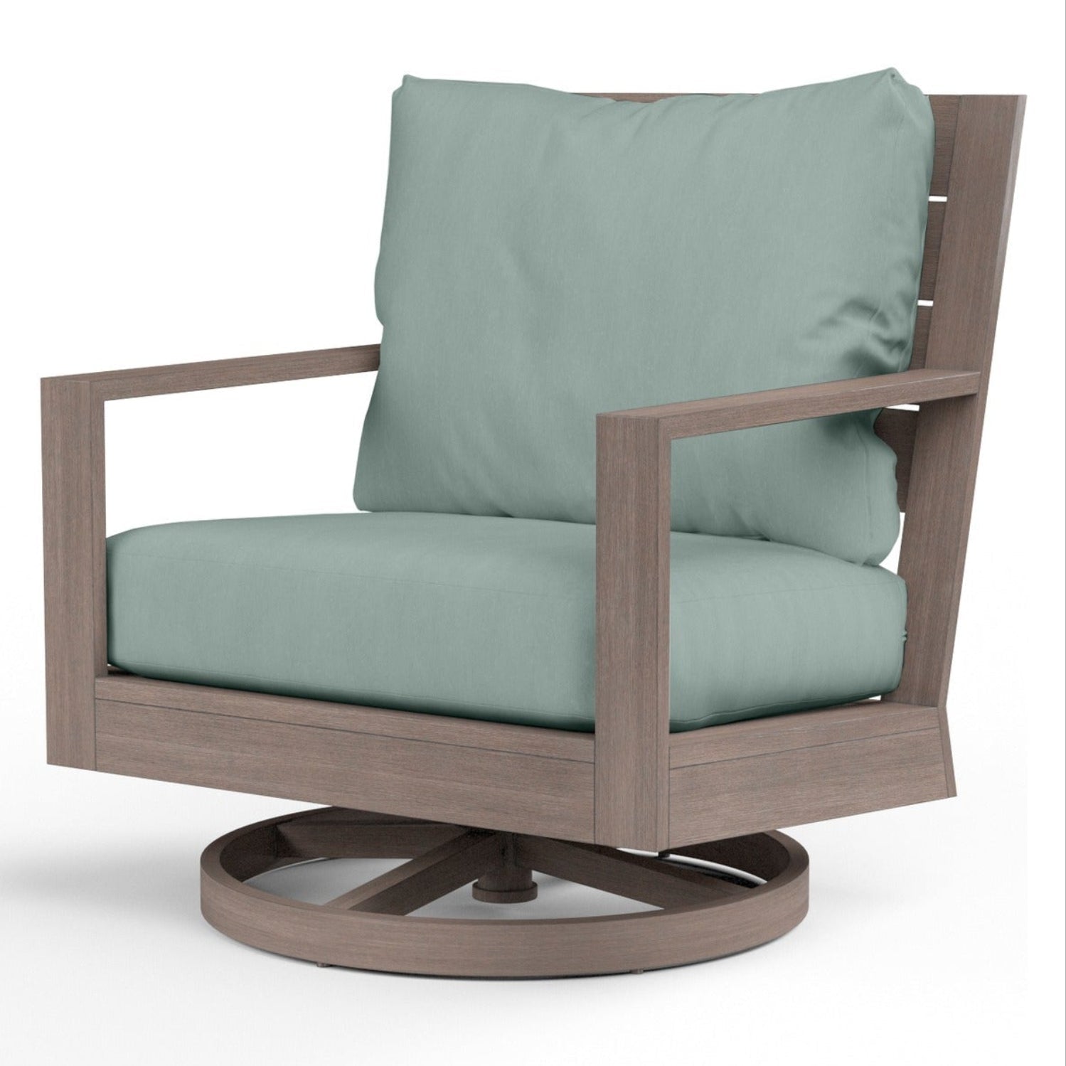 Sunset West Laguna Cast Mist Outdoor Swivel Club Rocker