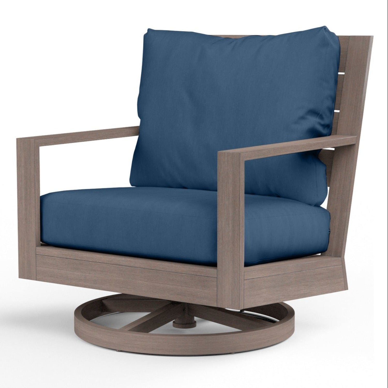 Sunset West Laguna Spectrum Indigo Outdoor Swivel Club Rocker