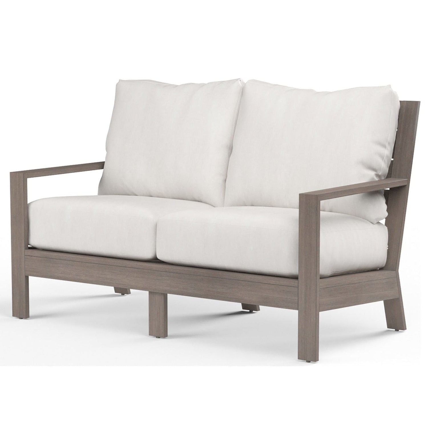 Sunset West Laguna Canvas Flax Outdoor Loveseat