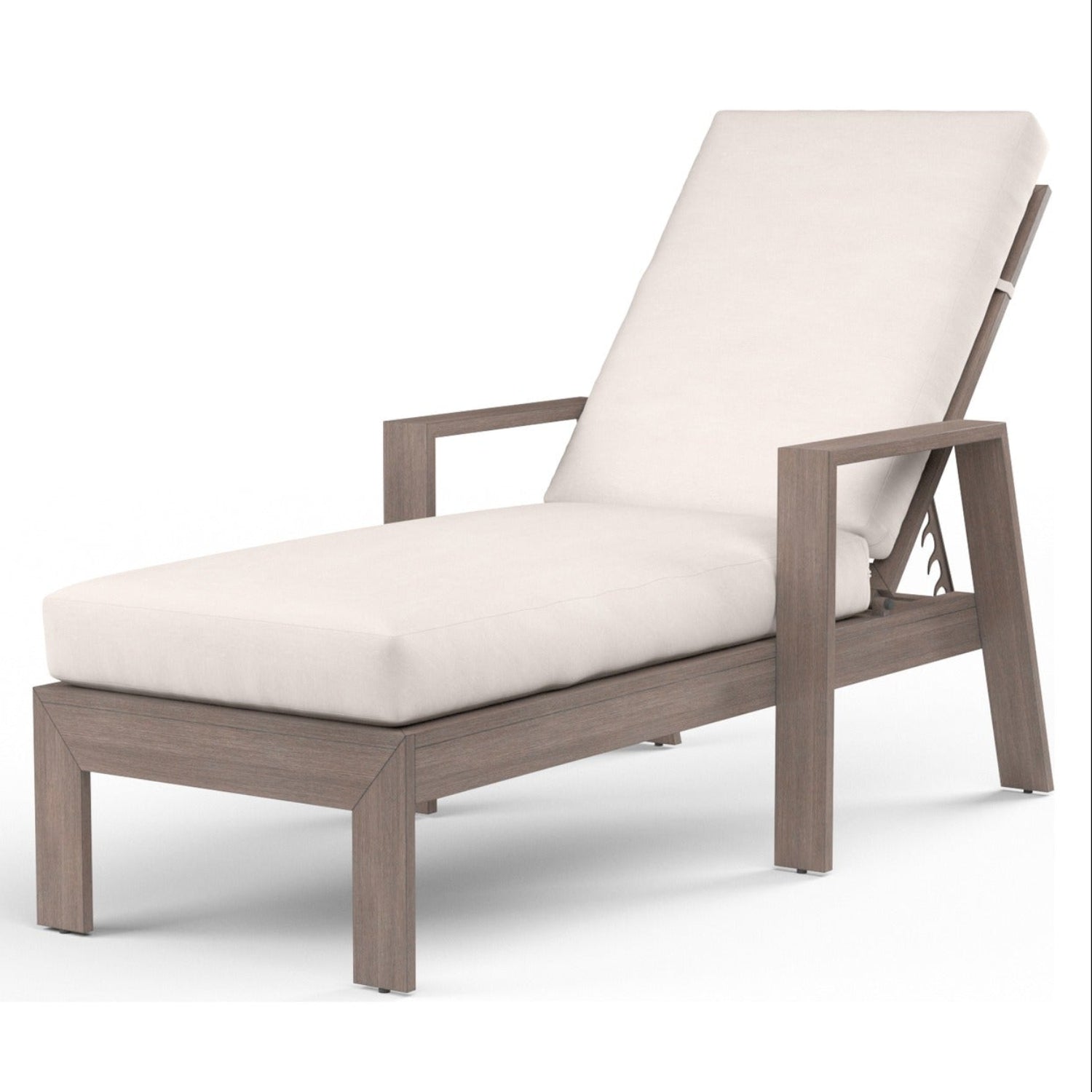 Sunset West Laguna Canvas Natural Outdoor Chaise Lounge