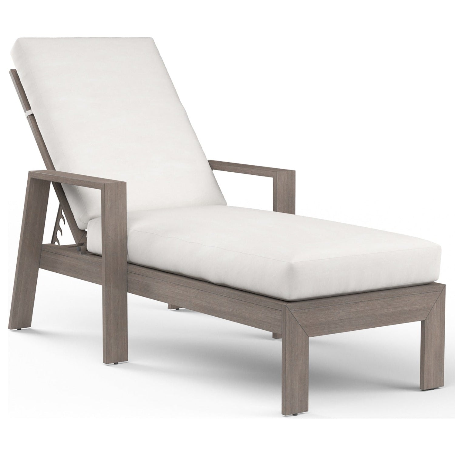 Sunset West Laguna Canvas Flax Outdoor Chaise Lounge