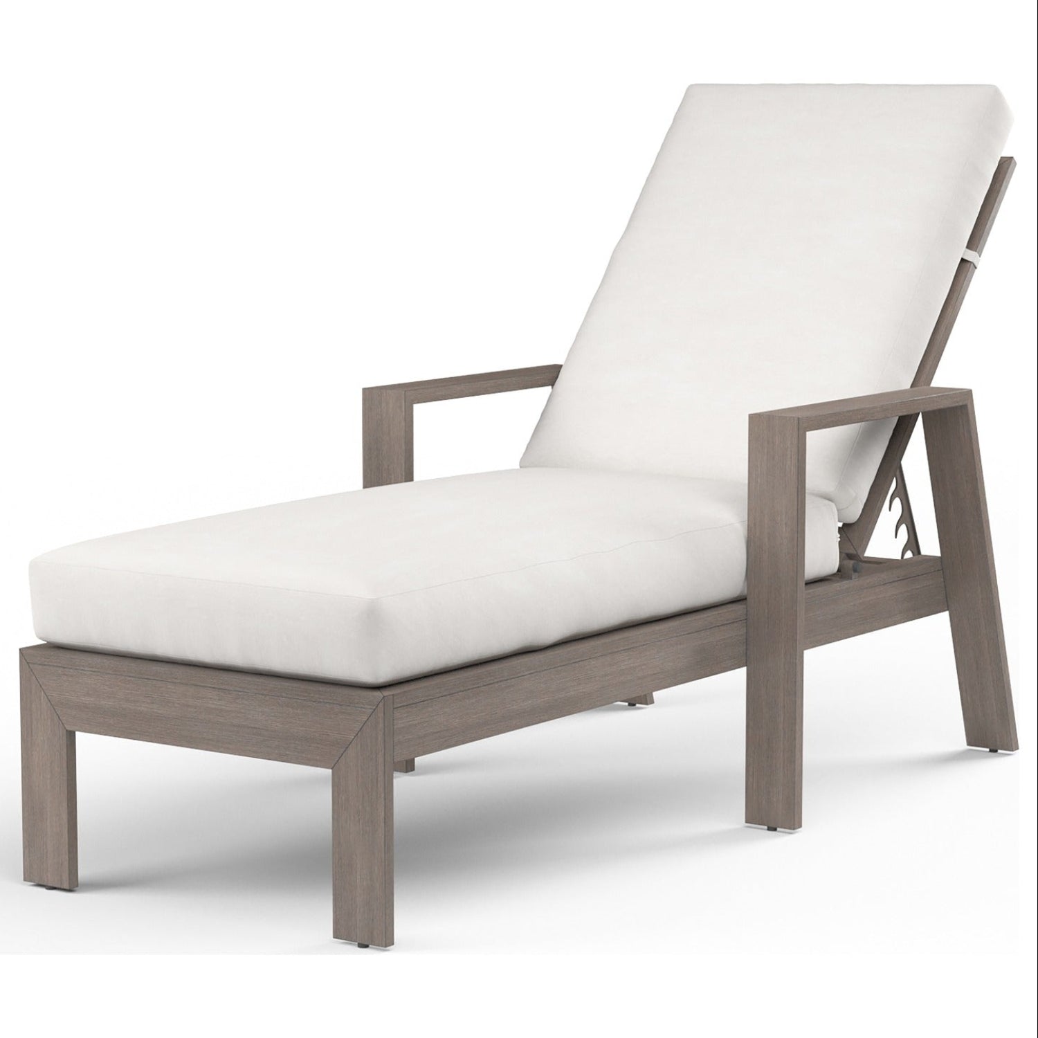 Sunset West Laguna Canvas Flax Outdoor Chaise Lounge