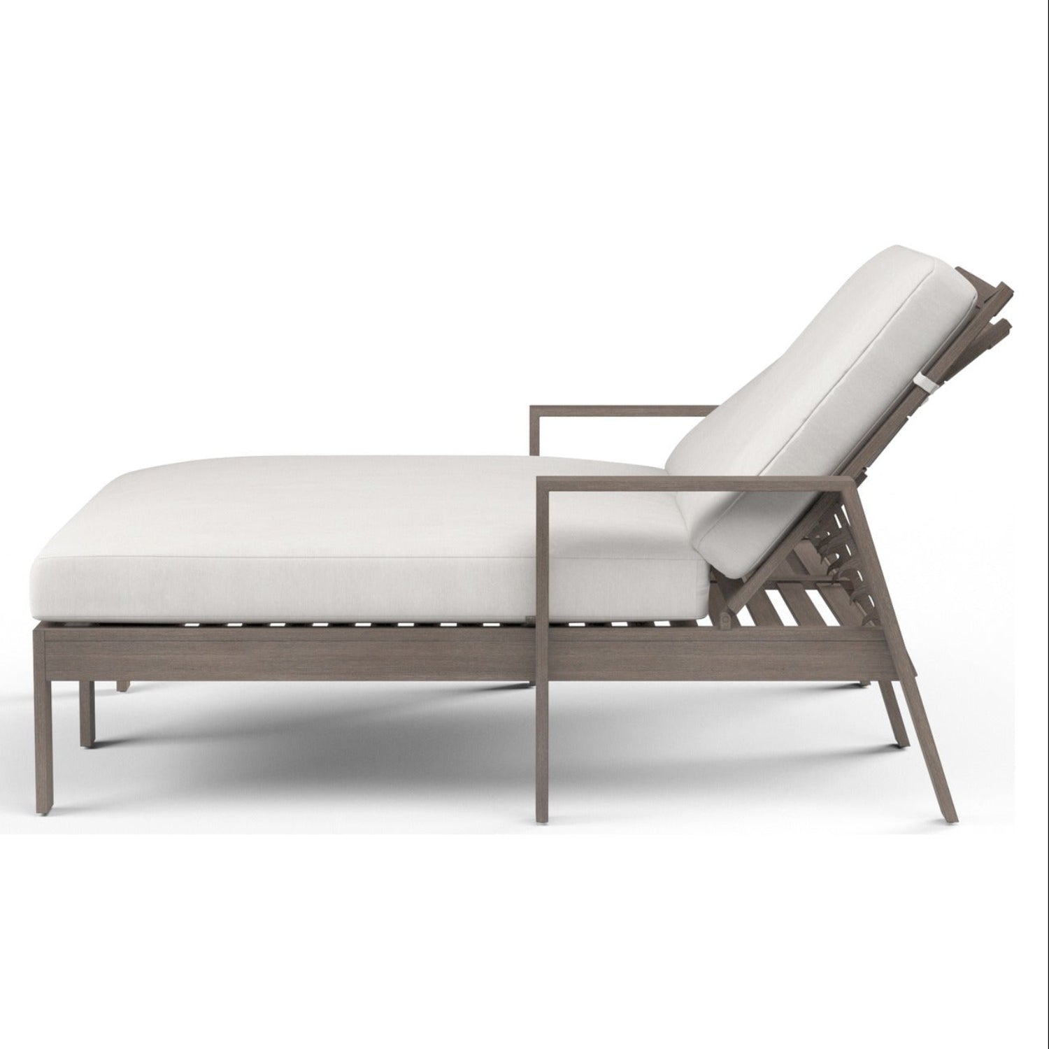 Sunset West Laguna Canvas Flax Double Outdoor Chaise Lounge