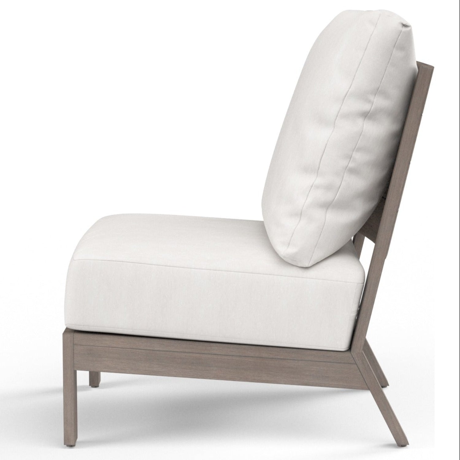 Sunset West Laguna Canvas Flax Outdoor Armless Club