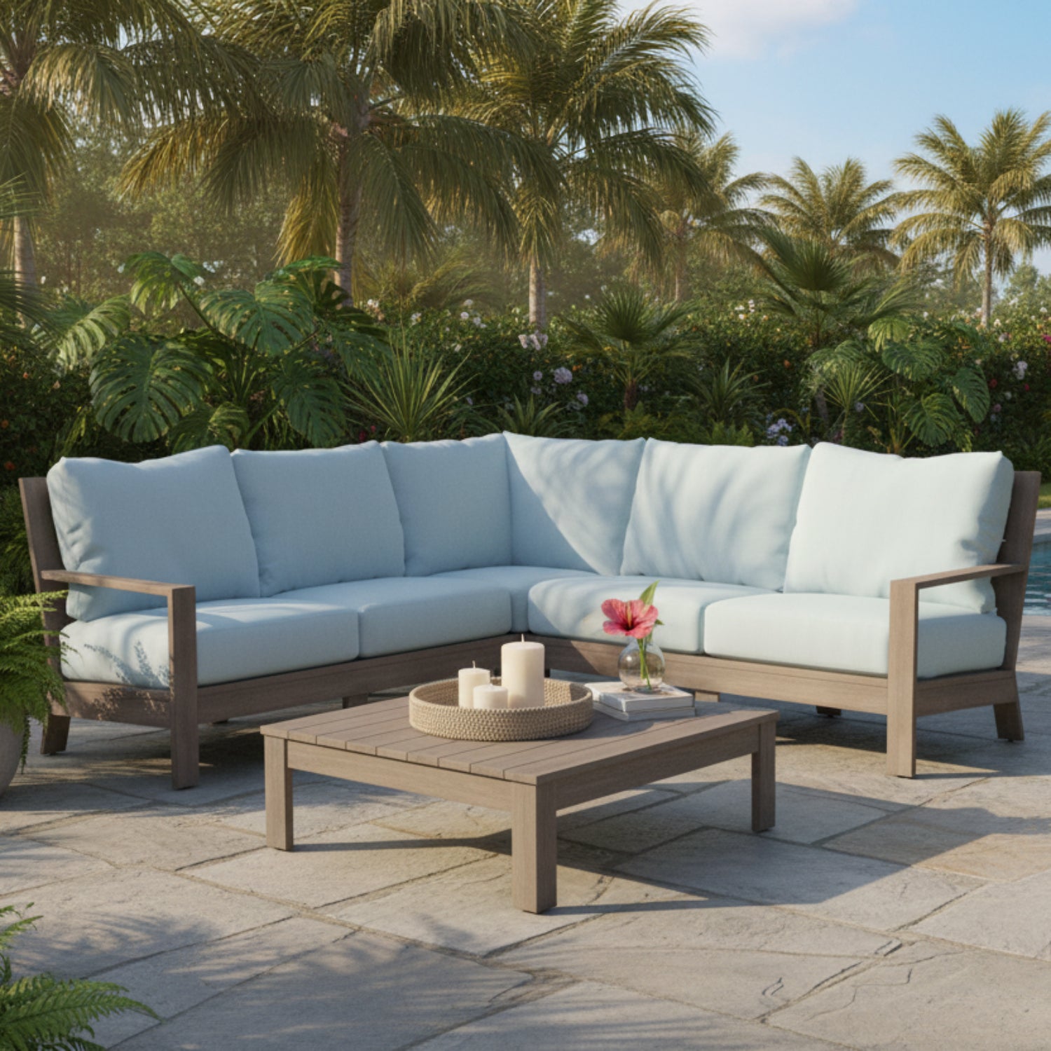 Sunset West Laguna Canvas Skyline Outdoor Sectional