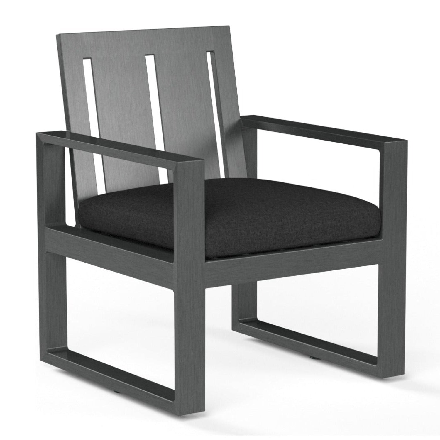 Sunset West Redondo Spectrum Carbon Outdoor Dining Chair Set of 2