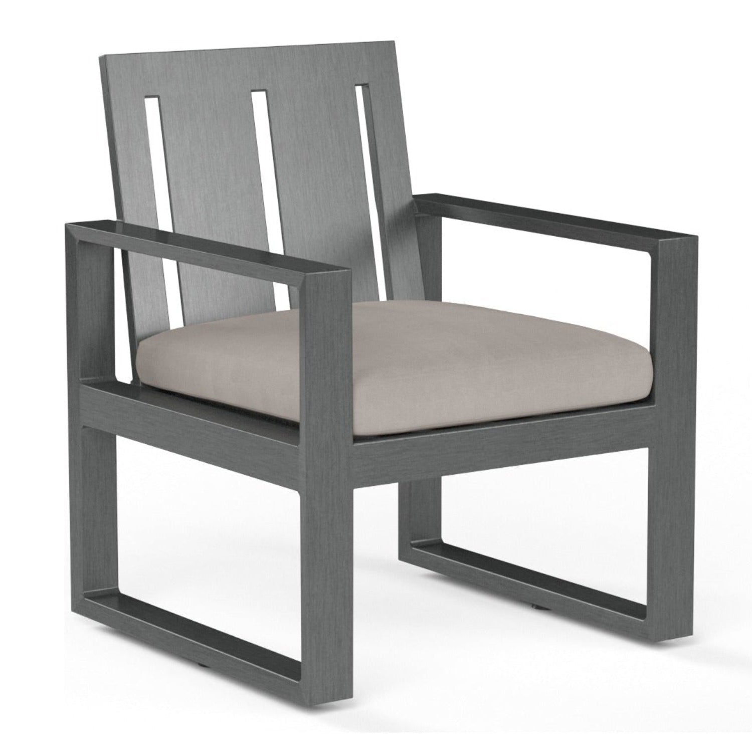 Sunset West Redondo Canvas Natural Outdoor Dining Chair Set of 2