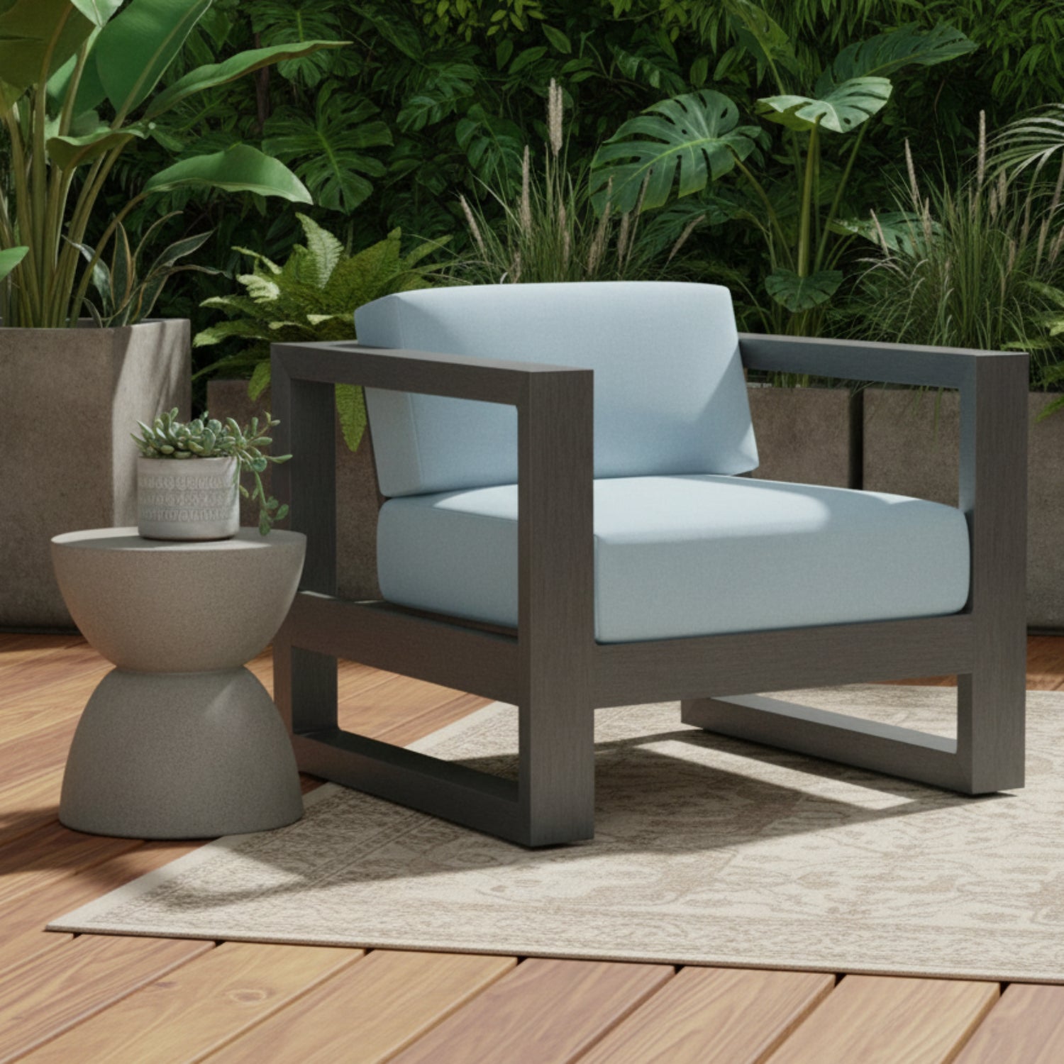 Sunset West Redondo Canvas Skyline Outdoor Club Chair