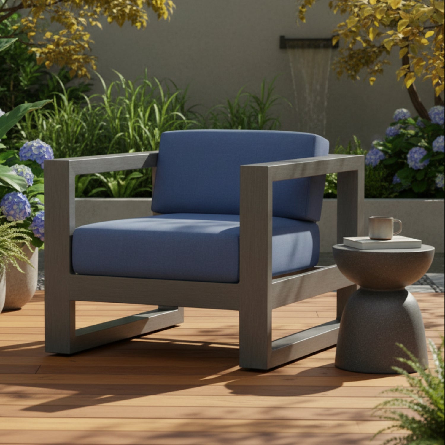 Sunset West Redondo Spectrum Indigo Outdoor Club Chair