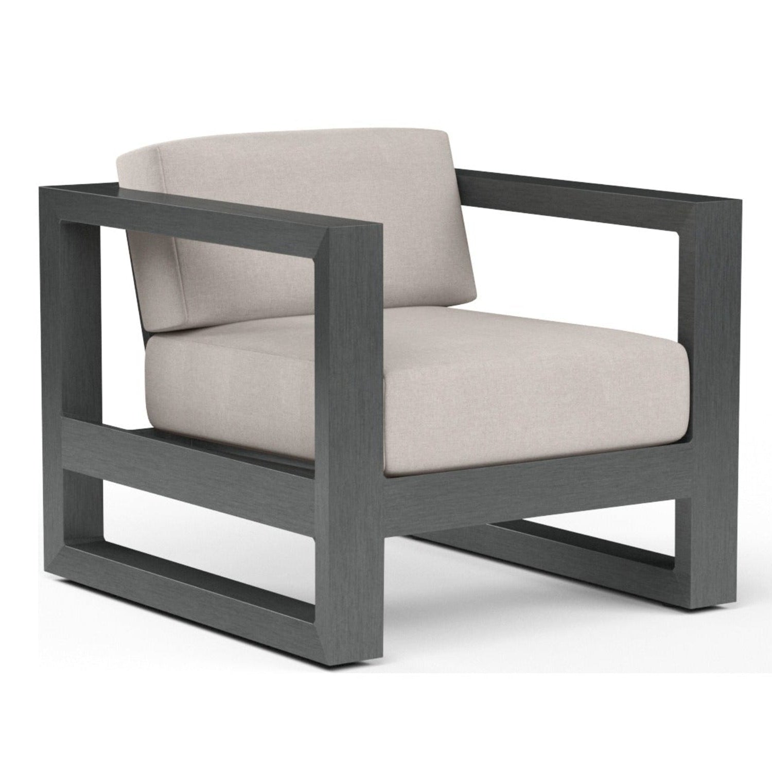 Sunset West Redondo Canvas Natural Outdoor Club Chair