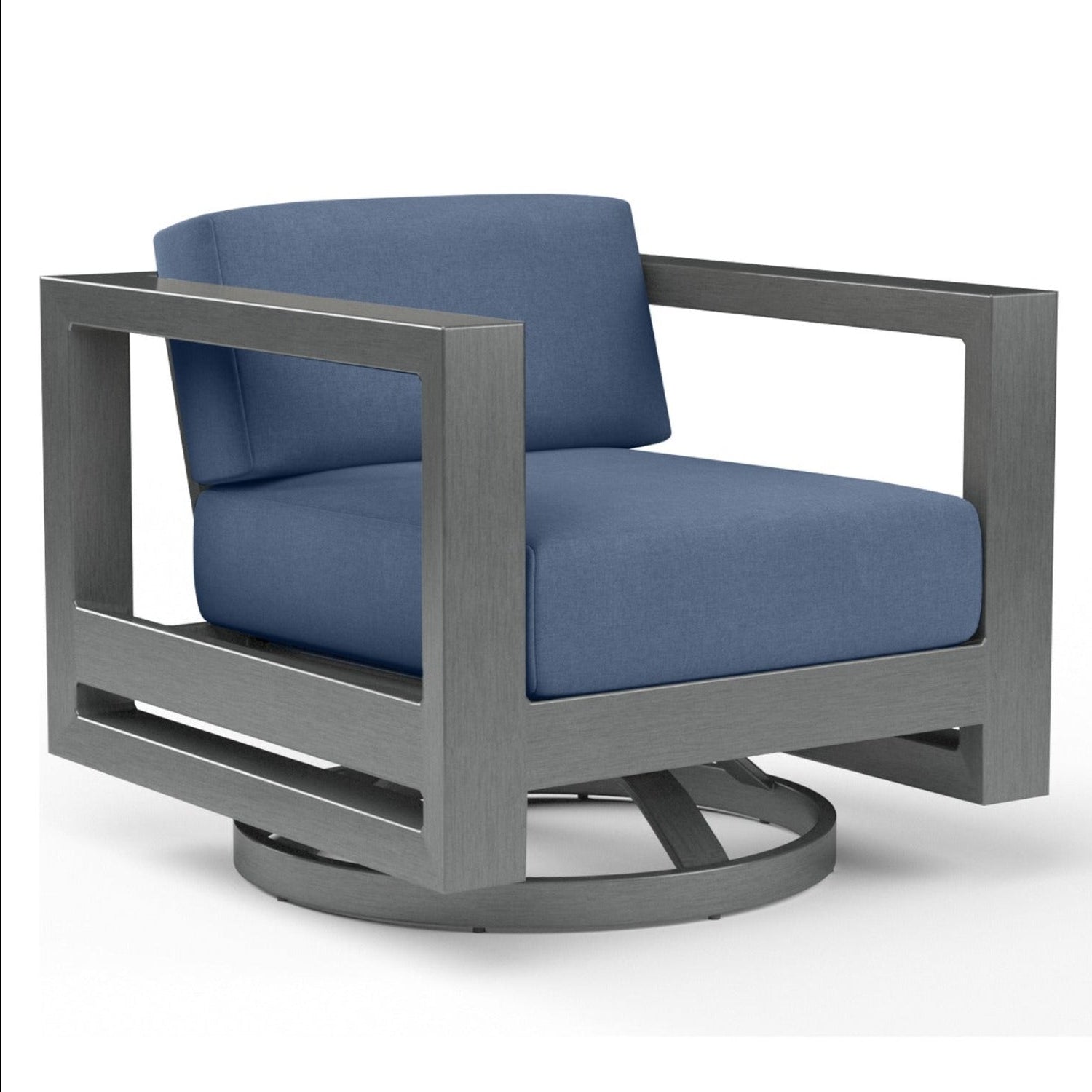 Sunset West Redondo Spectrum Indigo Outdoor Swivel Club