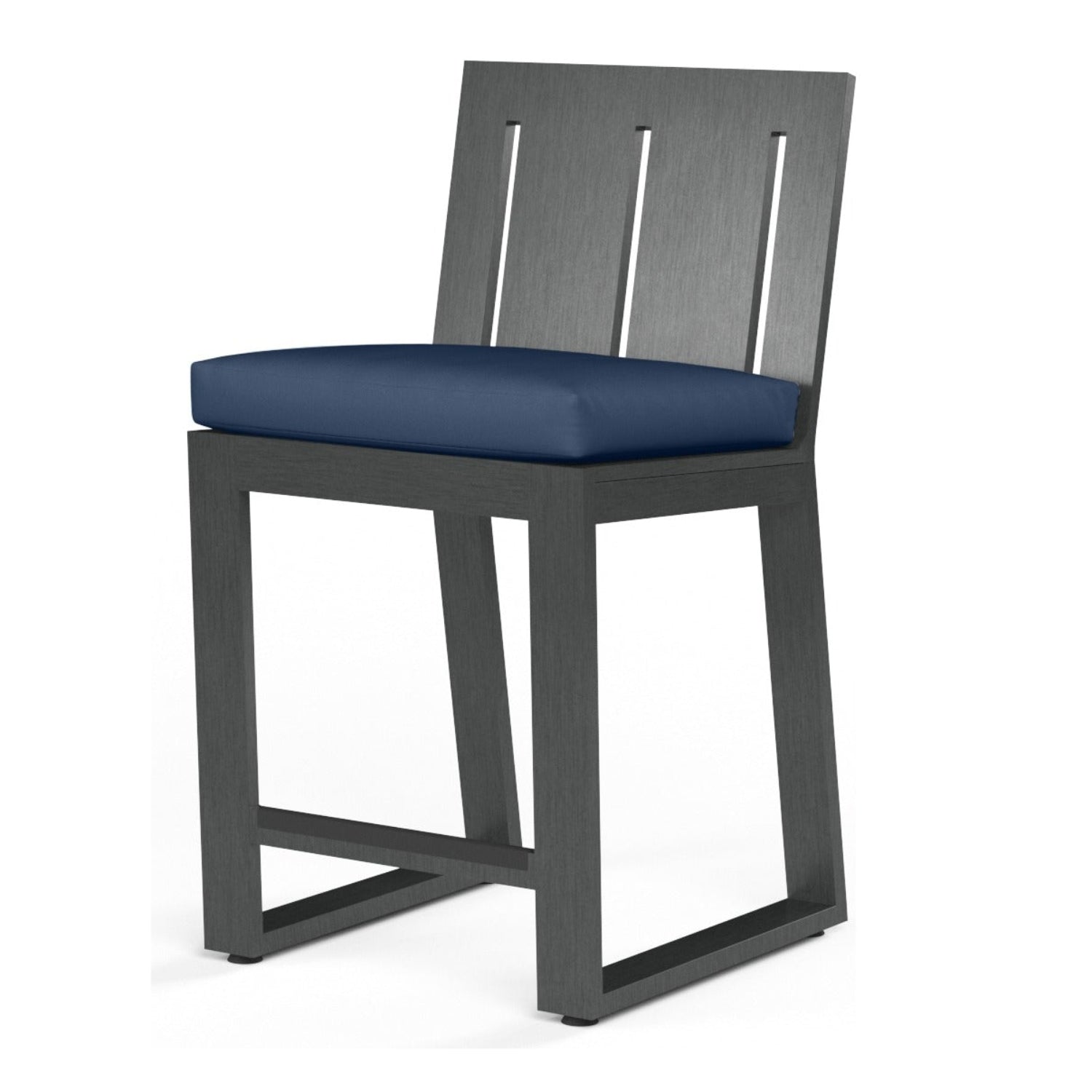 Sunset West Redondo Spectrum Indigo Outdoor Barstool Set of 2