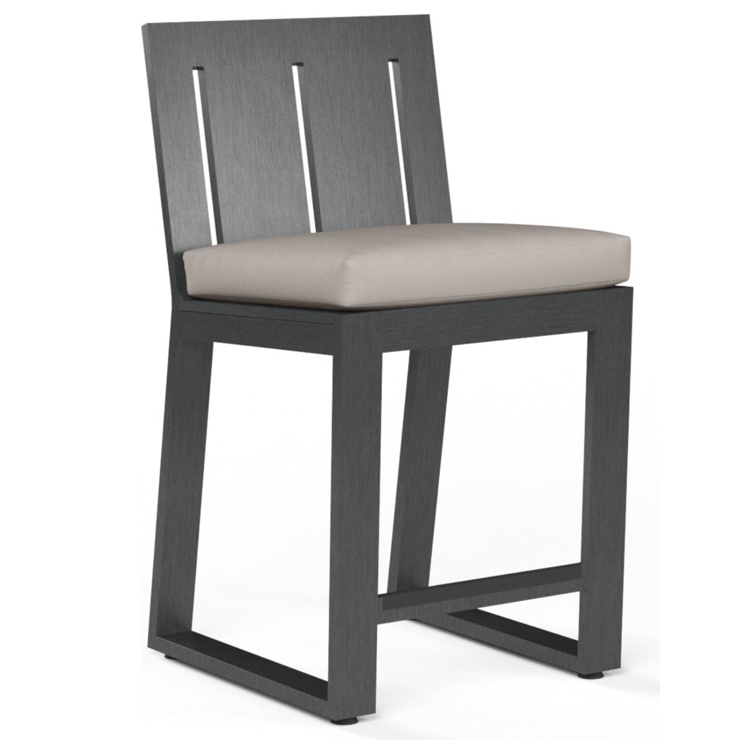 Sunset West Redondo Canvas Natural Outdoor Barstool Set of 2