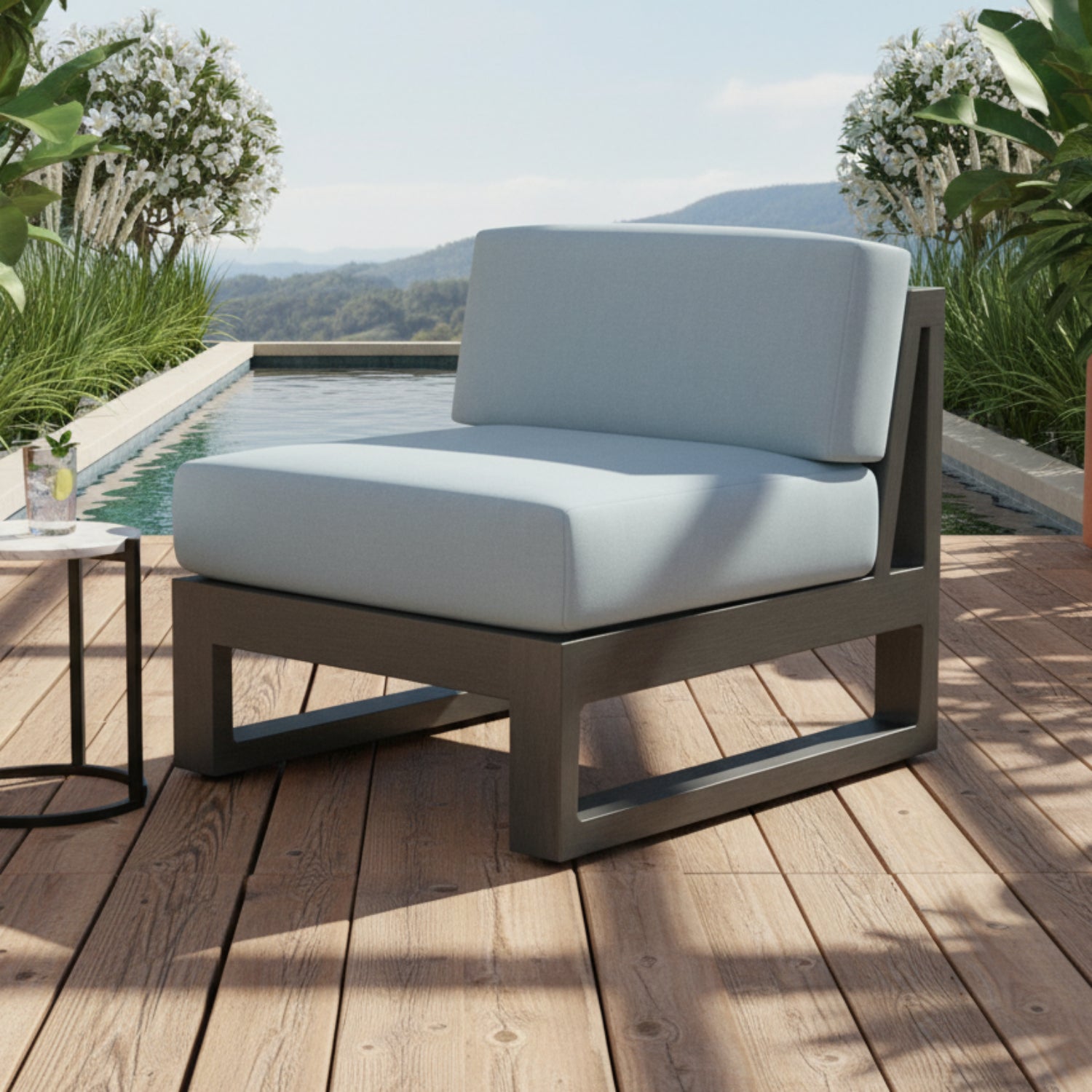 Sunset West Redondo Canvas Skyline Outdoor Armless Club