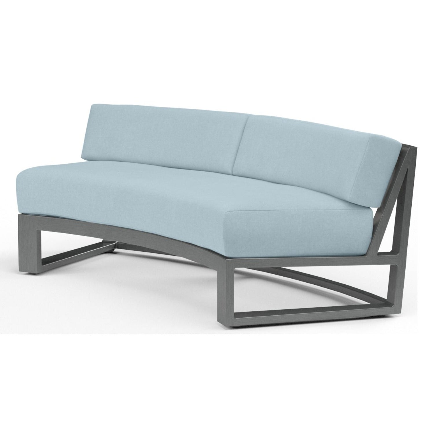 Sunset West Redondo Curved Canvas Skyline Curved Outdoor Sofa
